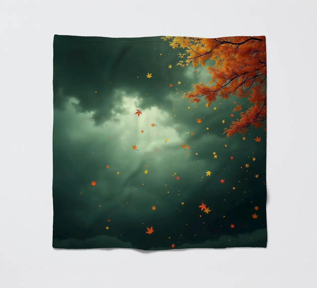 Tempesta d'autunno_2 coperta in pile da Fantasie & Mystikwelten by LK