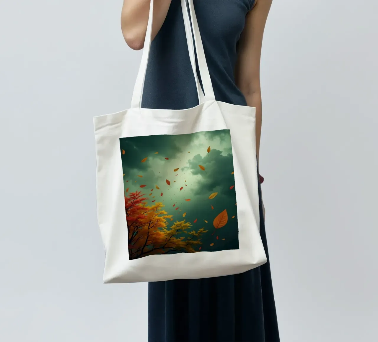 Tempesta d'autunno_3 borsa in juta da Fantasie & Mystikwelten by LK