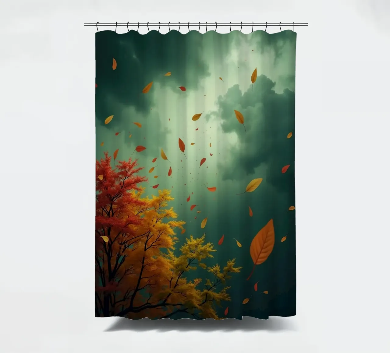 Tempesta d'autunno_3 tenda da doccia da Fantasie & Mystikwelten by LK