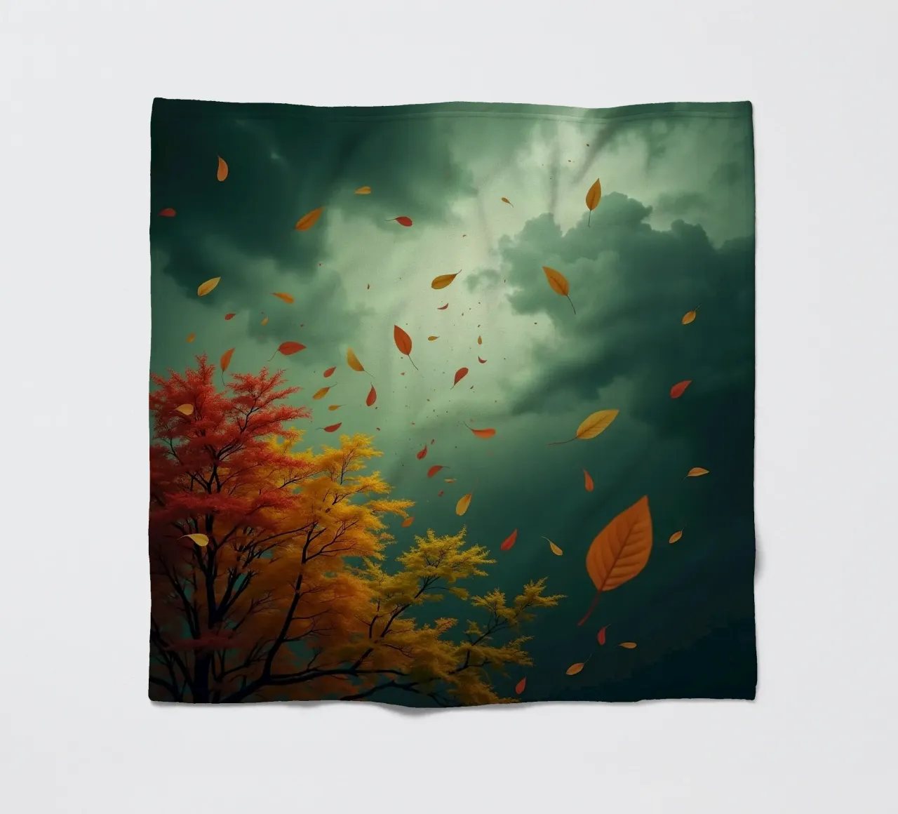 Tempesta d'autunno_3 coperta in pile da Fantasie & Mystikwelten by LK