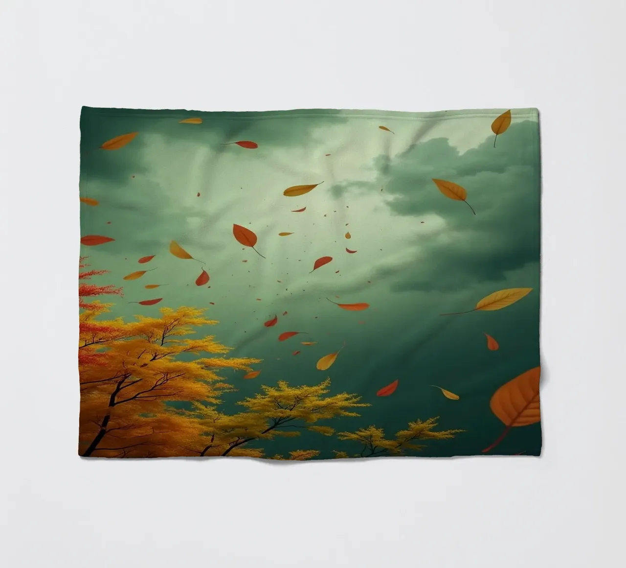 Tempesta d'autunno_3 coperta in pile da Fantasie & Mystikwelten by LK