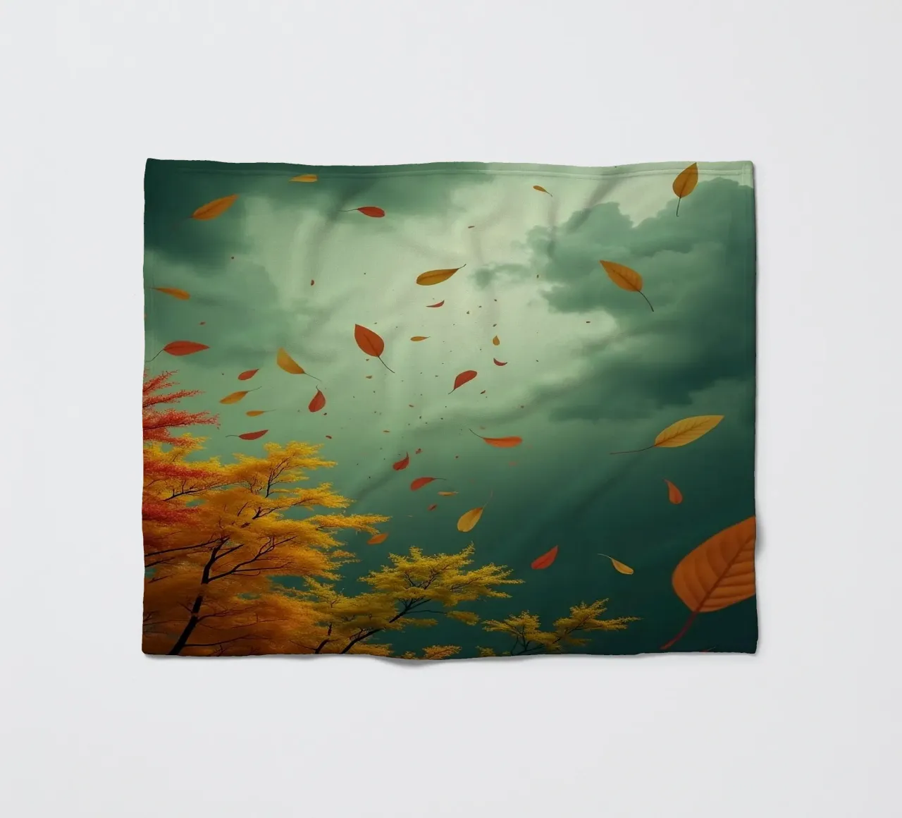 Tempesta d'autunno_3 coperta in pile da Fantasie & Mystikwelten by LK