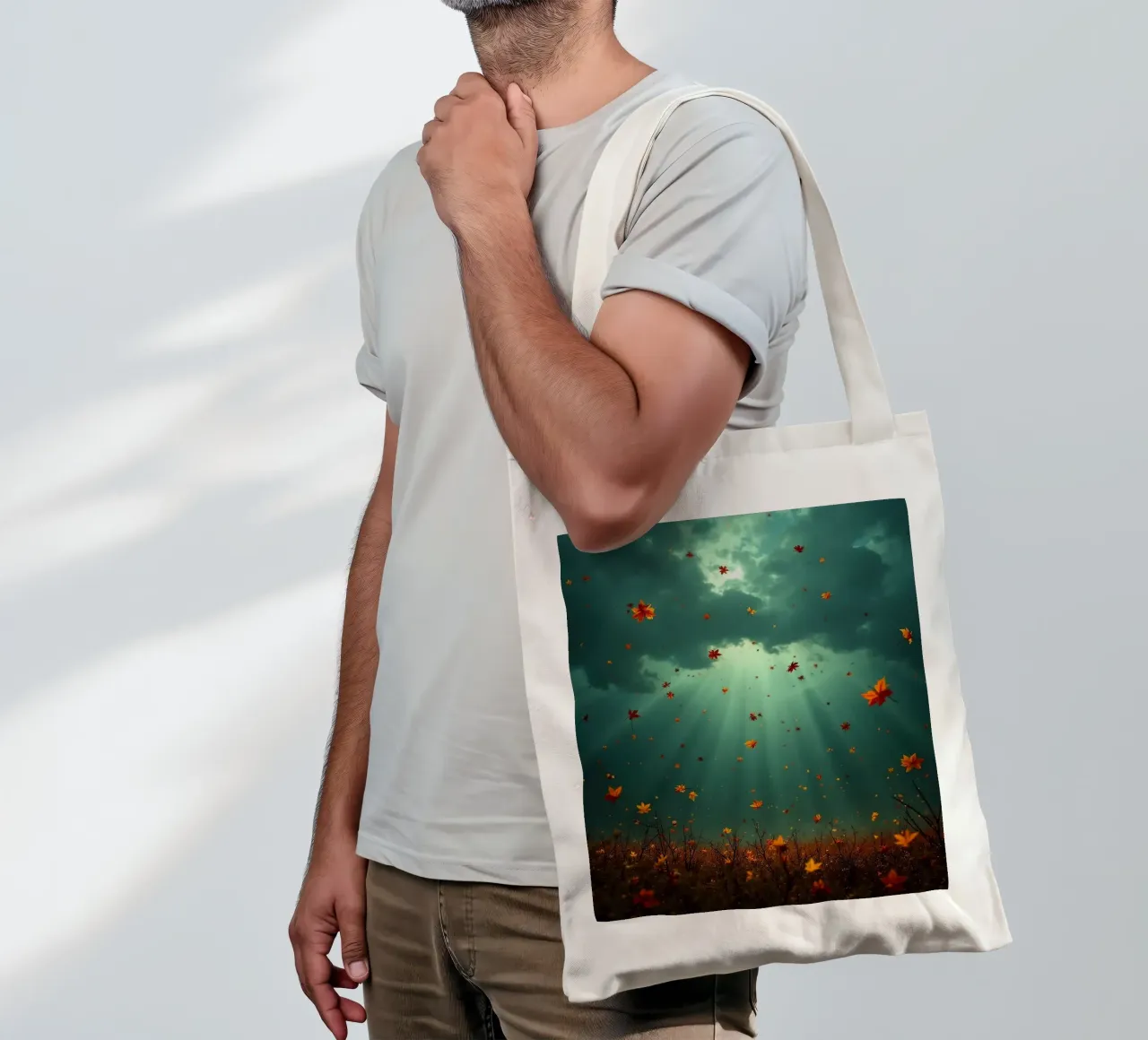 Tempesta d'autunno_4 borsa in juta da Fantasie & Mystikwelten by LK