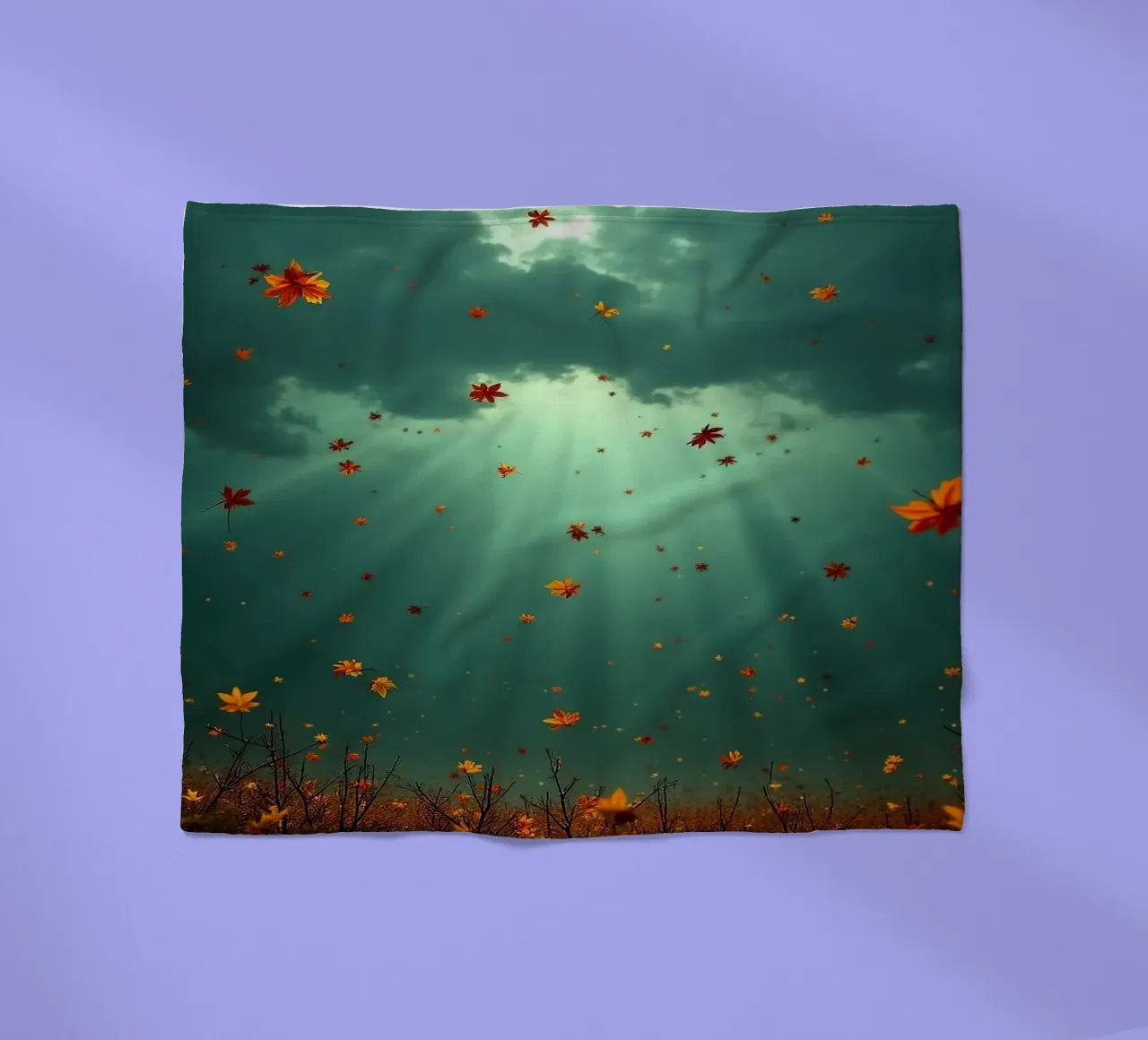 Tempesta d'autunno_4 coperta in pile da Fantasie & Mystikwelten by LK
