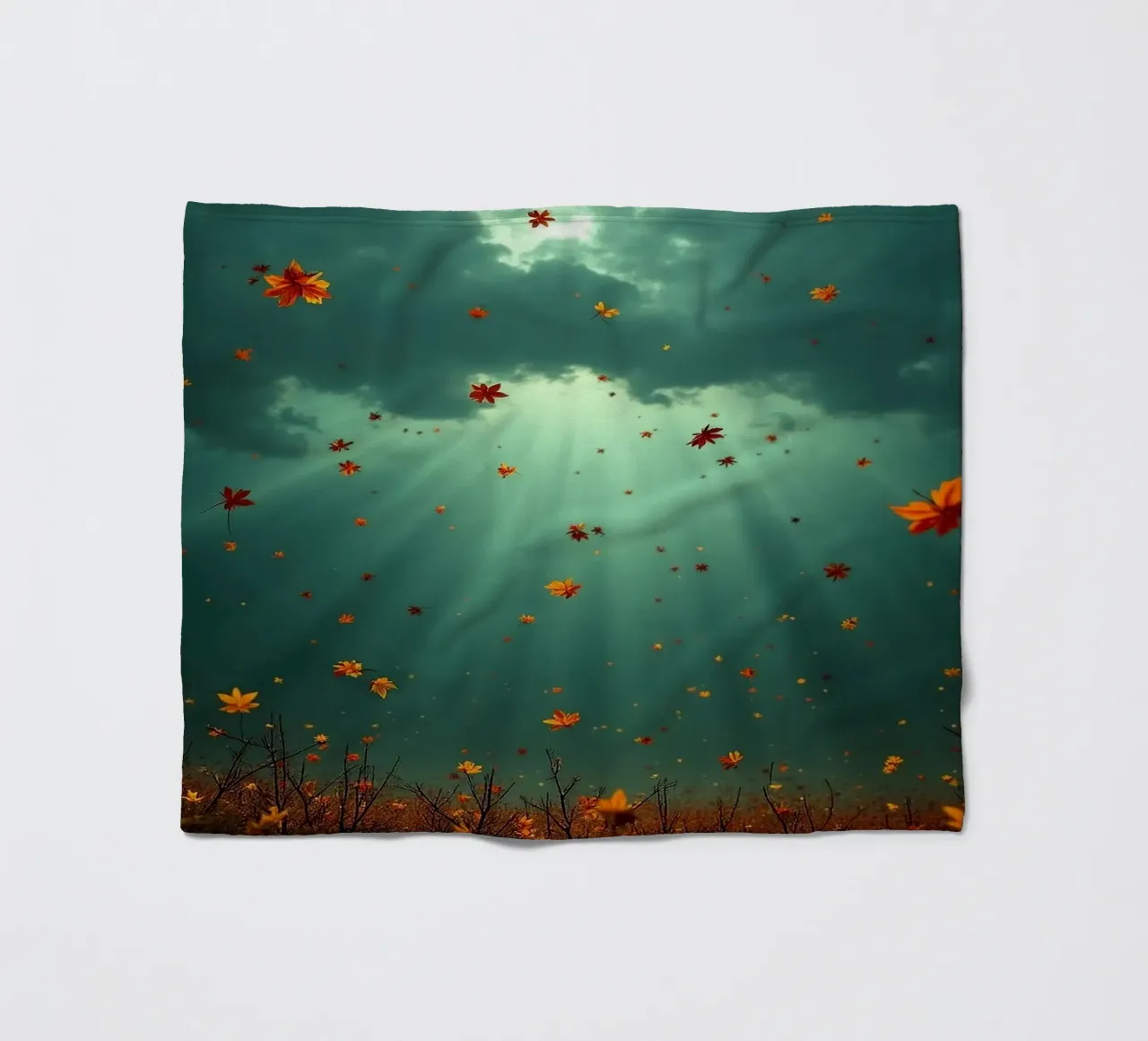 Tempesta d'autunno_4 coperta in pile da Fantasie & Mystikwelten by LK
