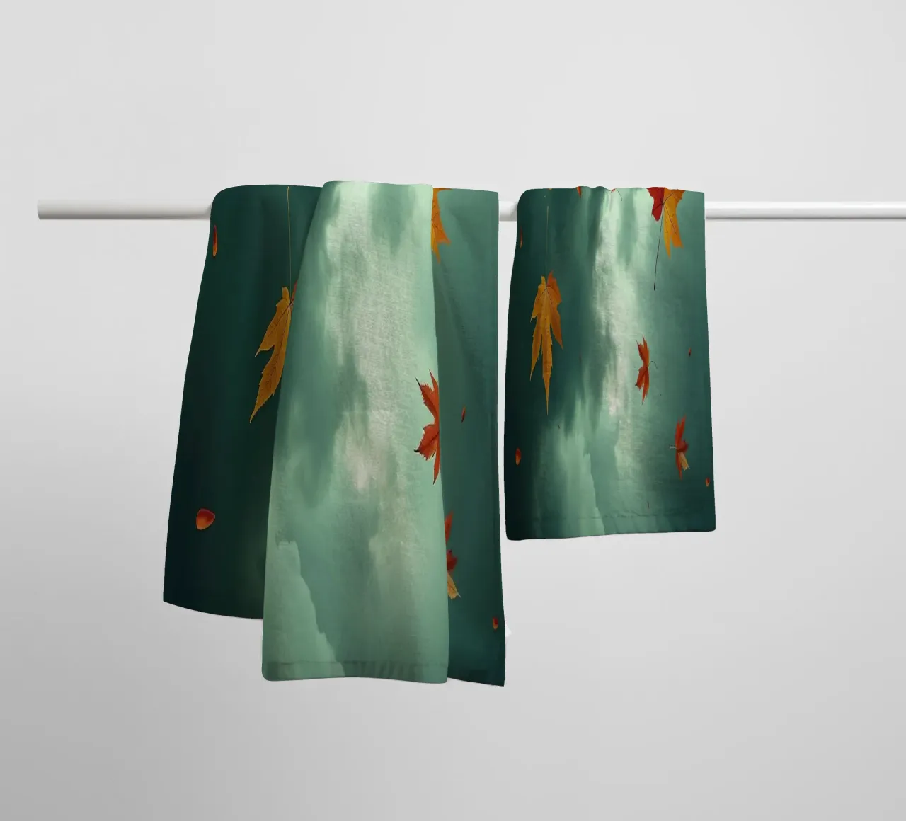 Tempesta d'autunno_5 asciugamano da bagno da Fantasie & Mystikwelten by LK