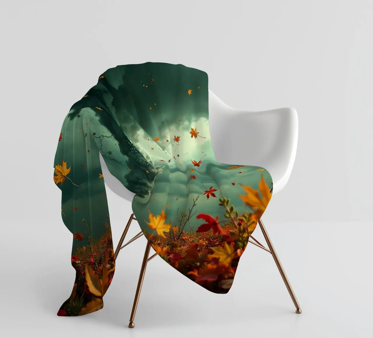 Tempesta d'autunno_7 coperta in pile da Fantasie & Mystikwelten by LK