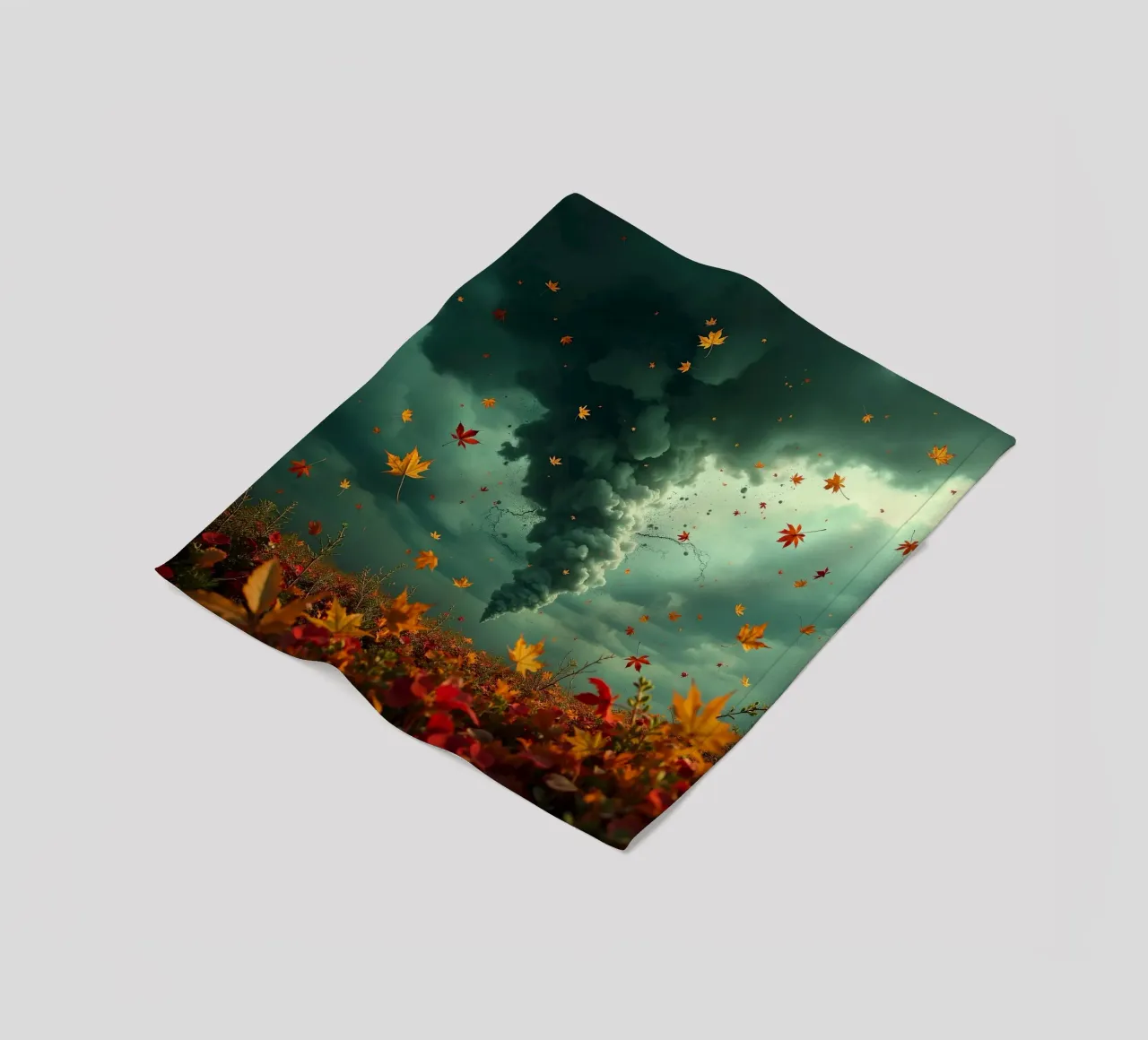 Tempesta d'autunno_7 coperta in pile da Fantasie & Mystikwelten by LK