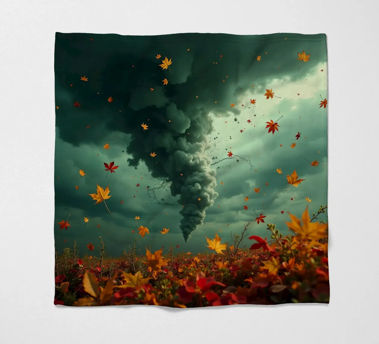 Tempesta d'autunno_7 coperta in pile da Fantasie & Mystikwelten by LK