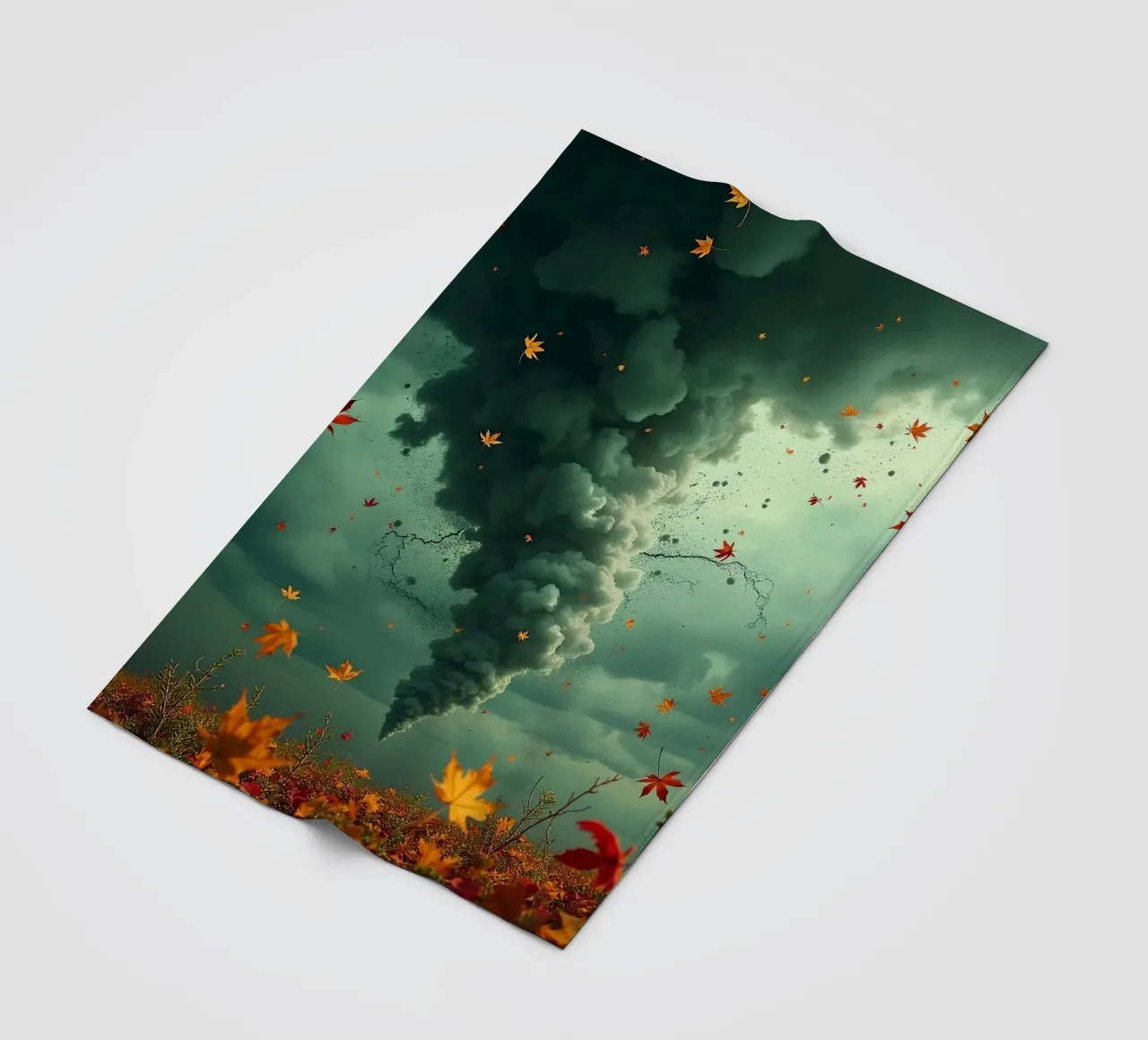 Tempesta d'autunno_7 coperta in pile da Fantasie & Mystikwelten by LK