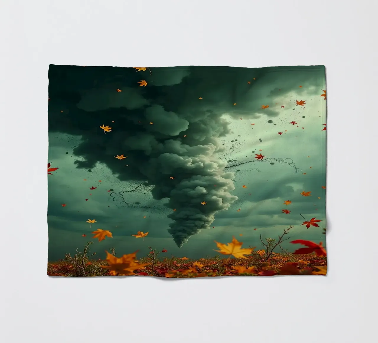 Tempesta d'autunno_7 coperta in pile da Fantasie & Mystikwelten by LK