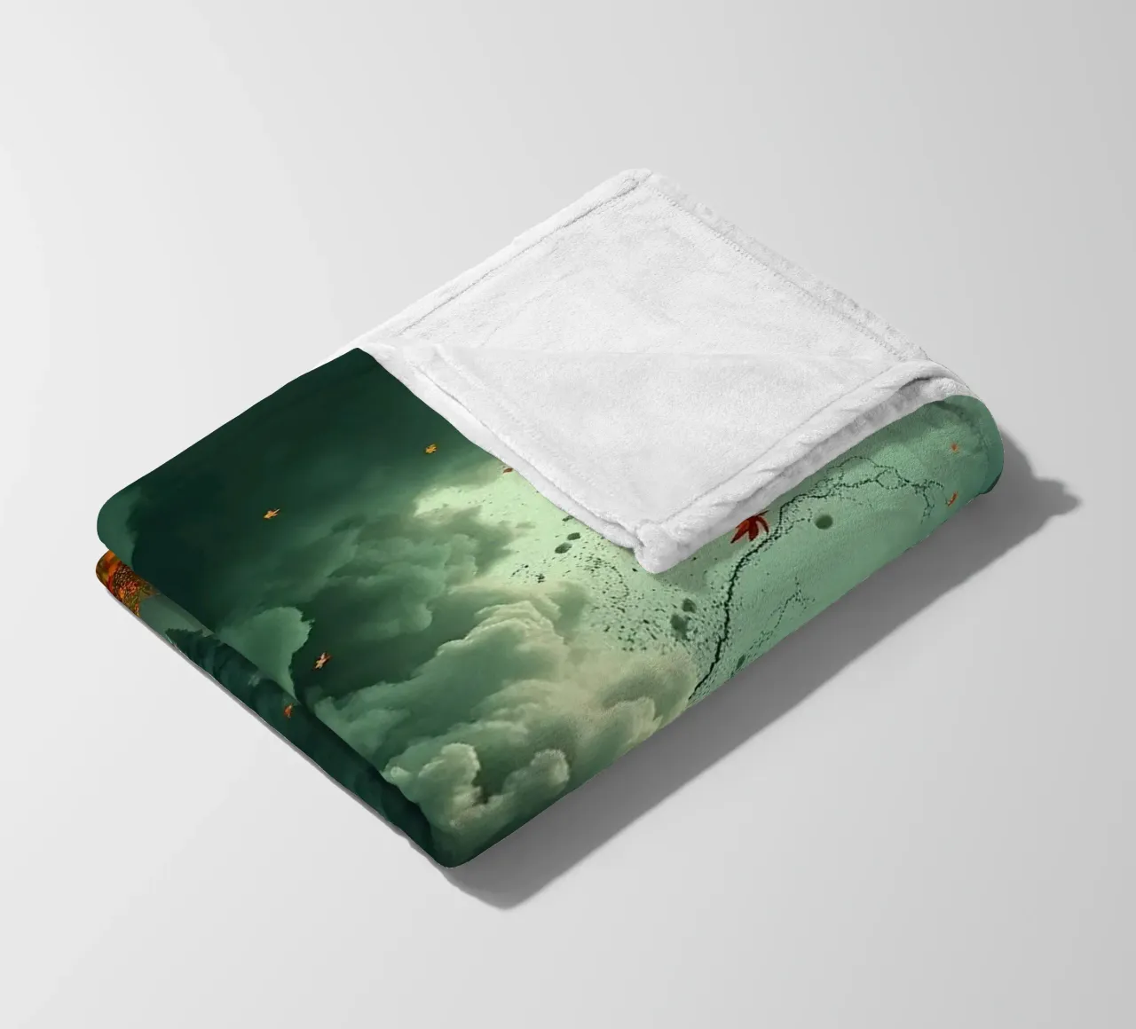 Tempesta d'autunno_7 coperta in pile da Fantasie & Mystikwelten by LK