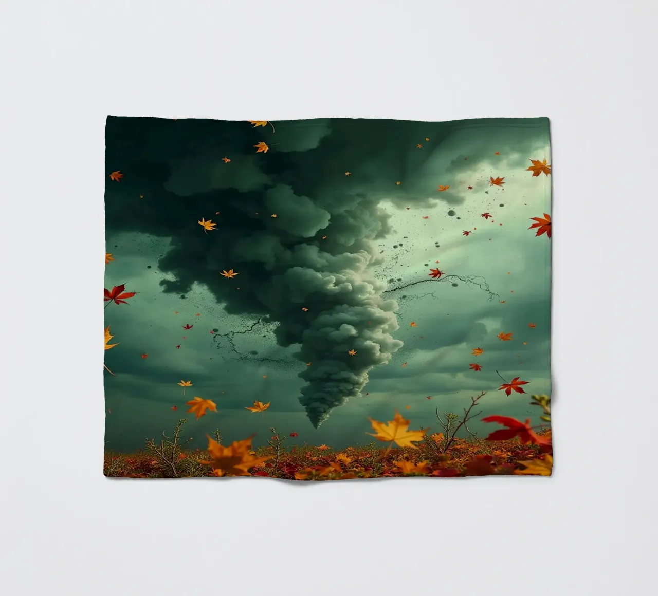 Tempesta d'autunno_7 coperta in pile da Fantasie & Mystikwelten by LK