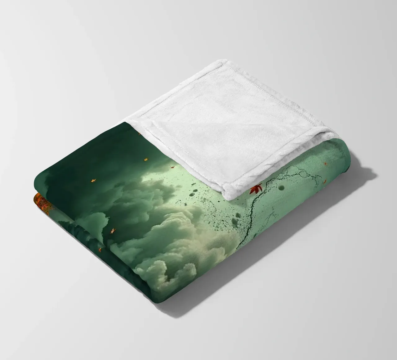 Tempesta d'autunno_7 coperta in pile da Fantasie & Mystikwelten by LK