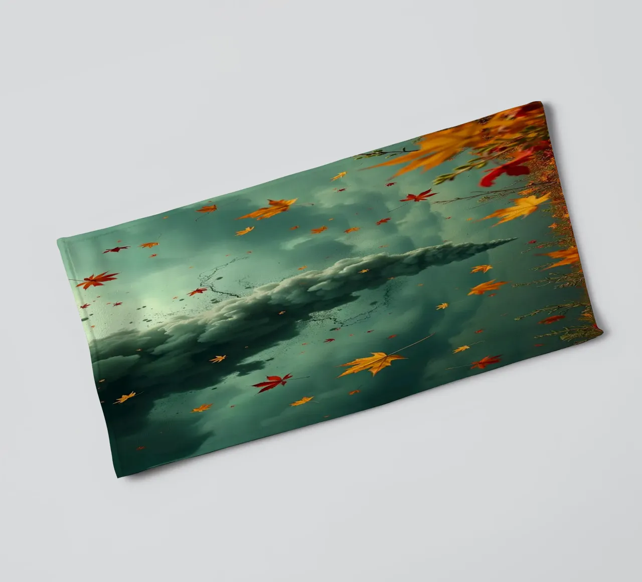 Tempesta d'autunno_7 asciugamano da bagno da Fantasie & Mystikwelten by LK