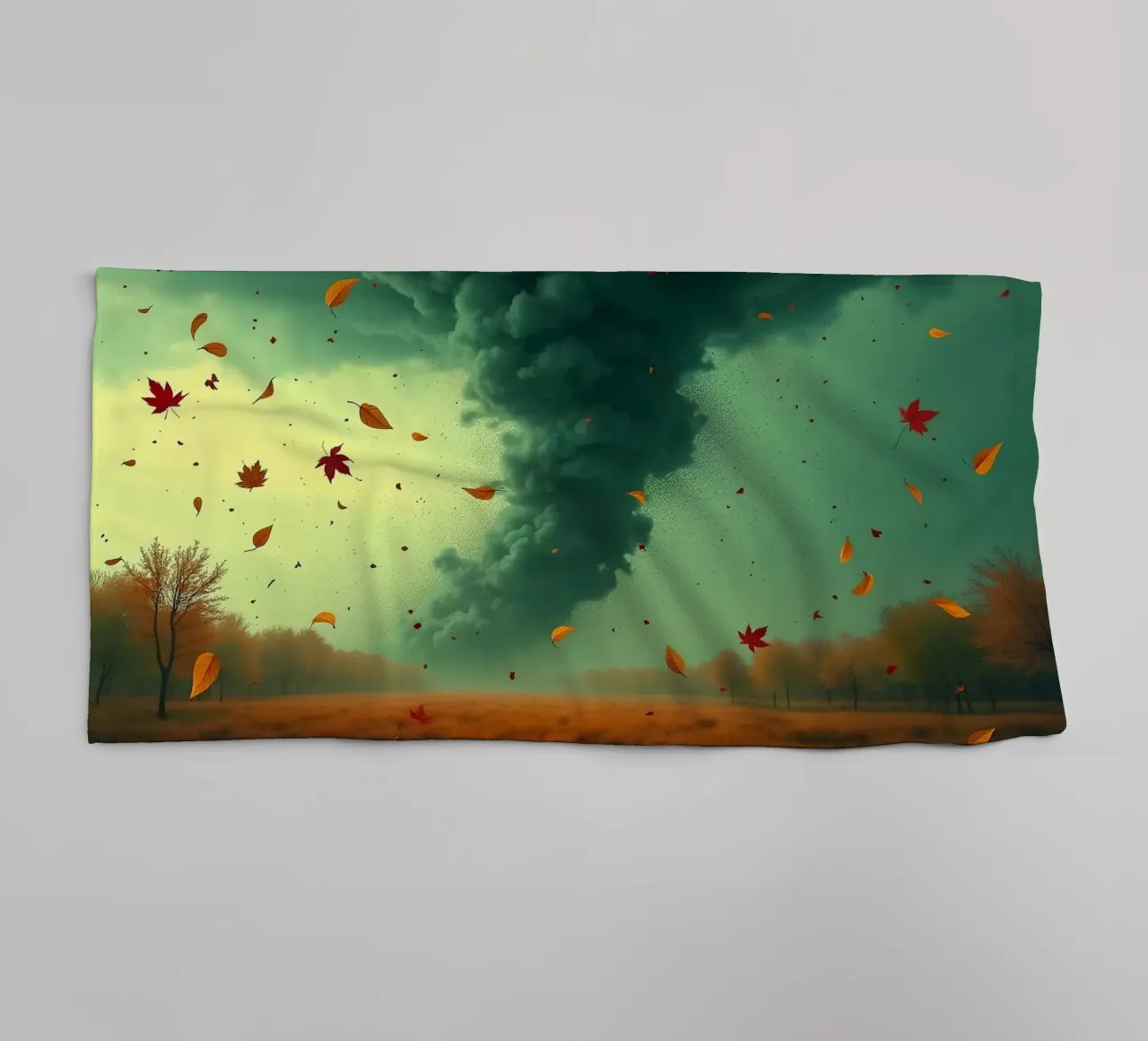 Tempesta d'autunno_8 asciugamano da bagno da Fantasie & Mystikwelten by LK
