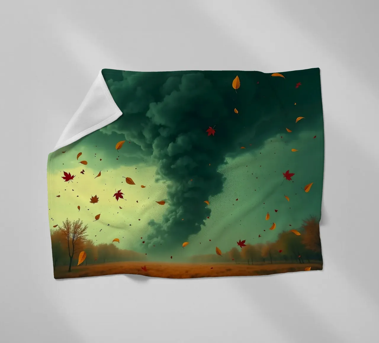Tempesta d'autunno_8 coperta in pile da Fantasie & Mystikwelten by LK
