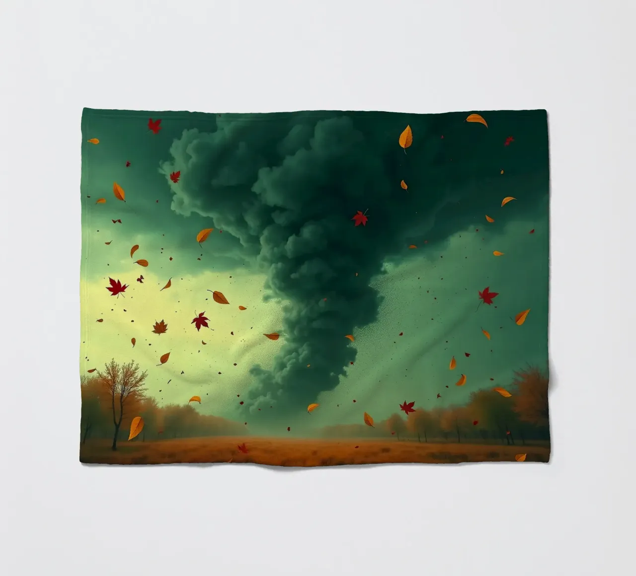 Tempesta d'autunno_8 coperta in pile da Fantasie & Mystikwelten by LK