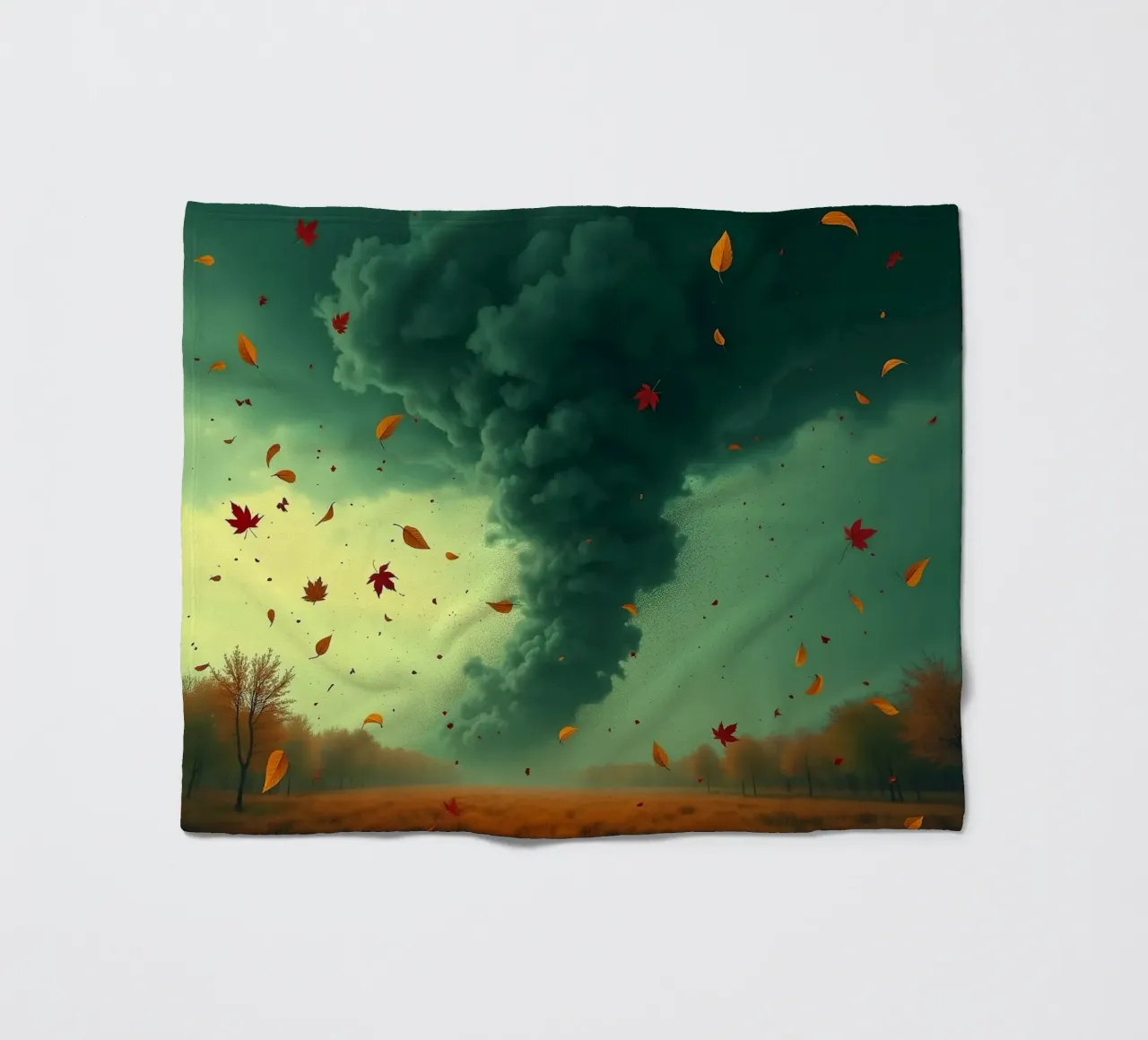 Tempesta d'autunno_8 coperta in pile da Fantasie & Mystikwelten by LK