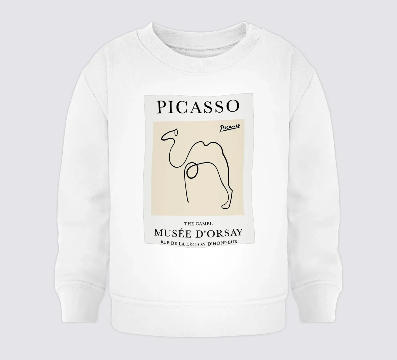 Schizzo di cammello di Picasso felpa neonato da eternal nino