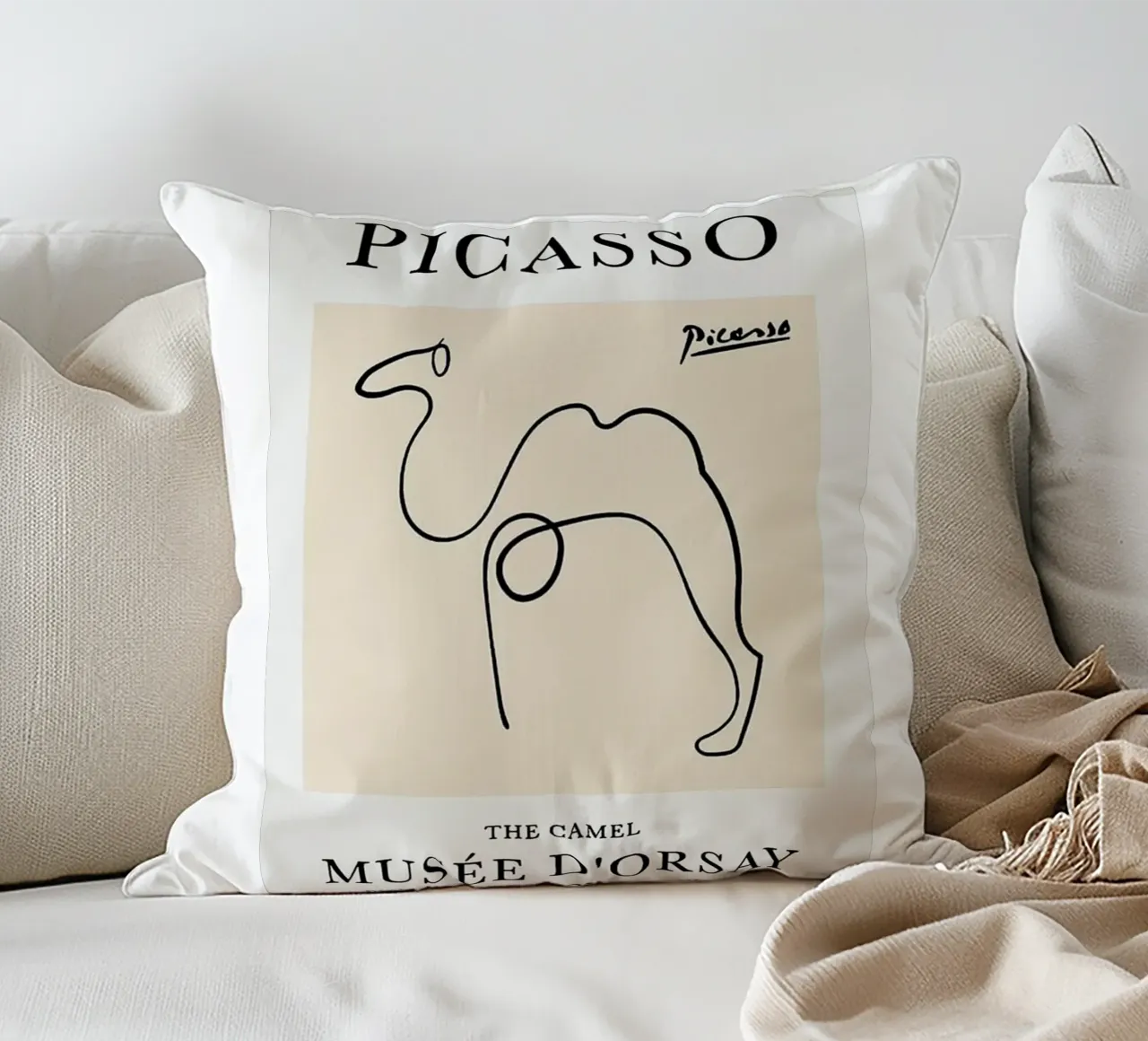 Schizzo di cammello di Picasso cuscino da eternal nino