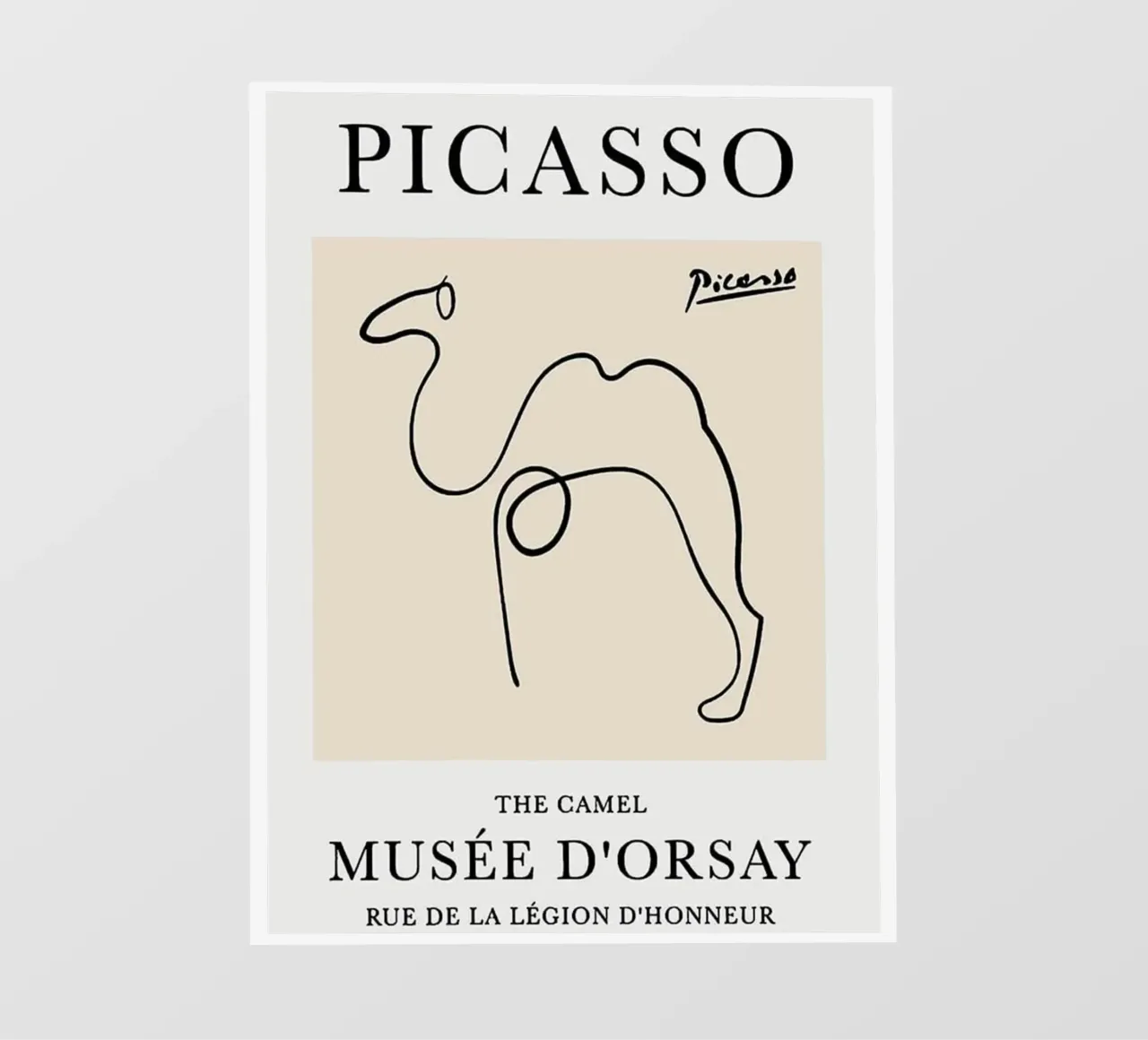 Schizzo di cammello di Picasso telo in pvc da eternal nino