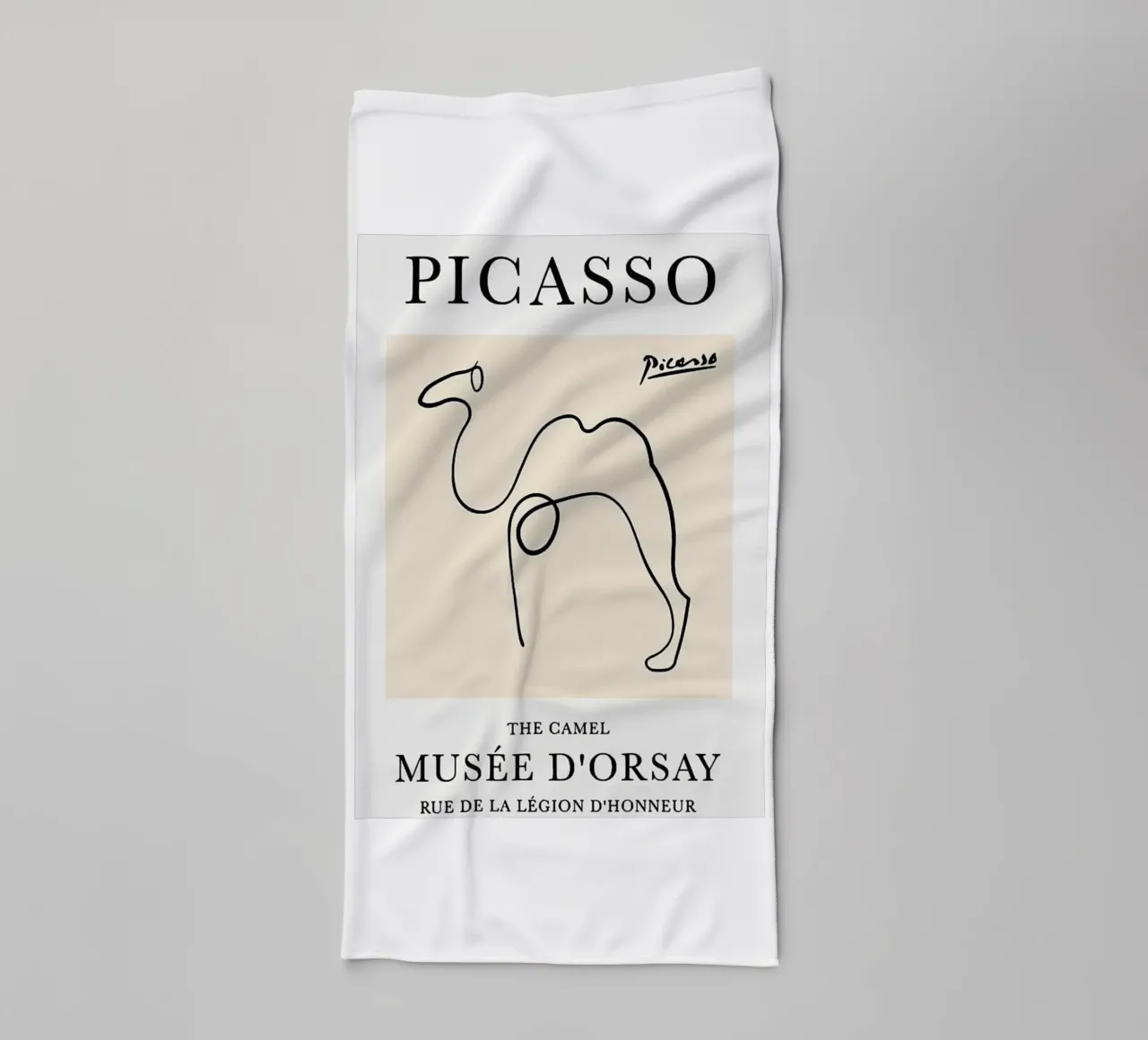 Picasso camel sketch towel by eternal nino
