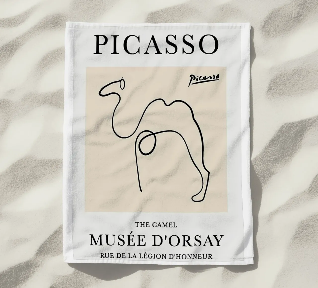 Schizzo di cammello di Picasso telo mare da eternal nino