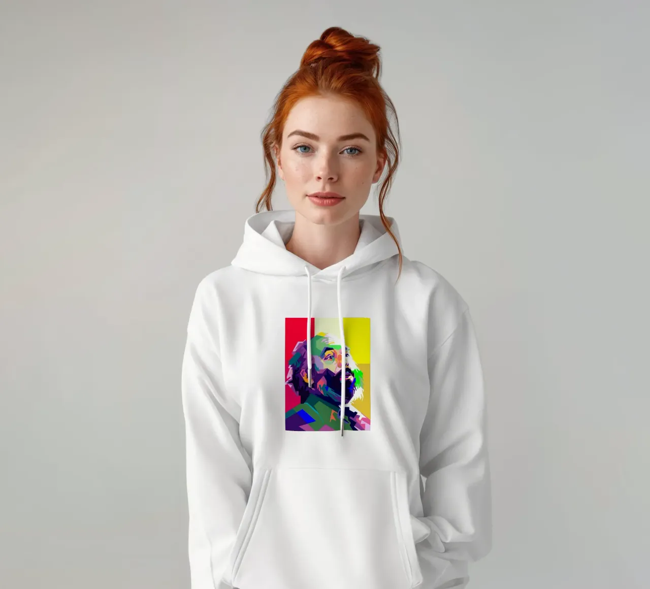 Luciano Pavarotti Opera Musical Art WPAP felpa con cappuccio da Artkreator