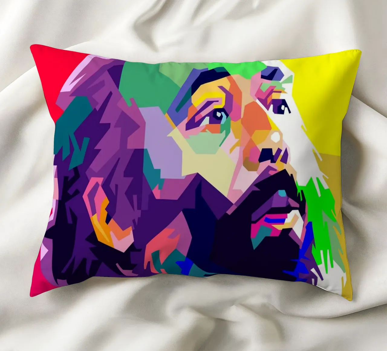 Luciano Pavarotti Opera Musical Art WPAP cuscino da Artkreator