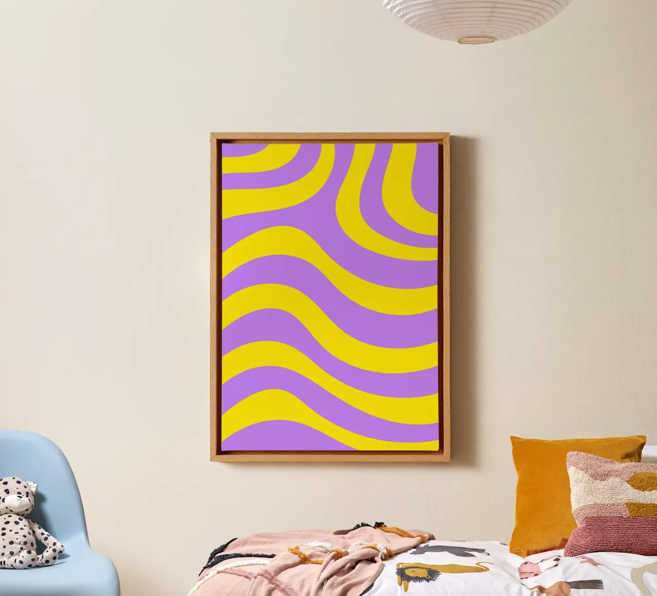 Line wave dynamic bold canvas by galihstudio