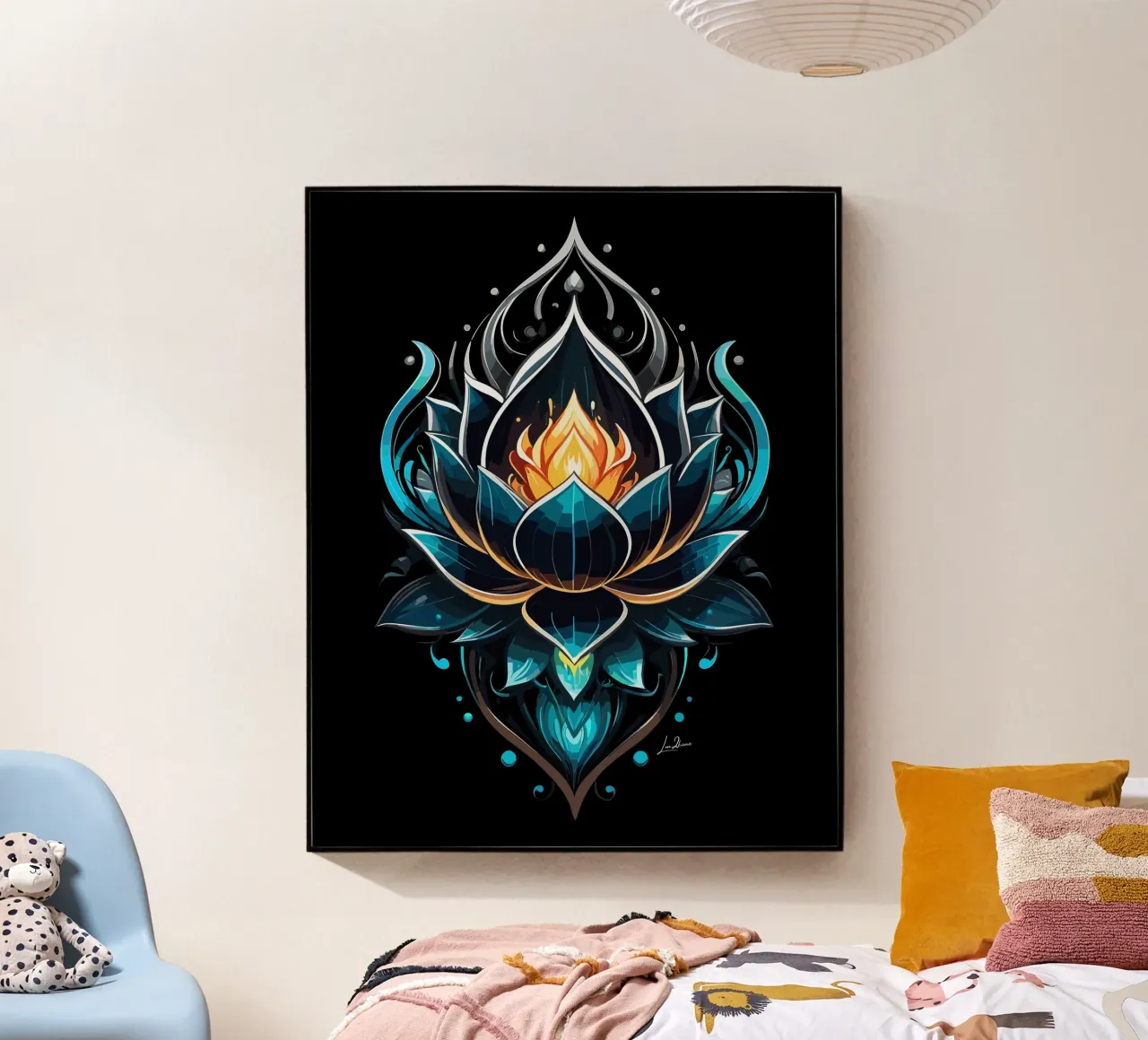 Fata loto blu plexiglass da LM2Kone