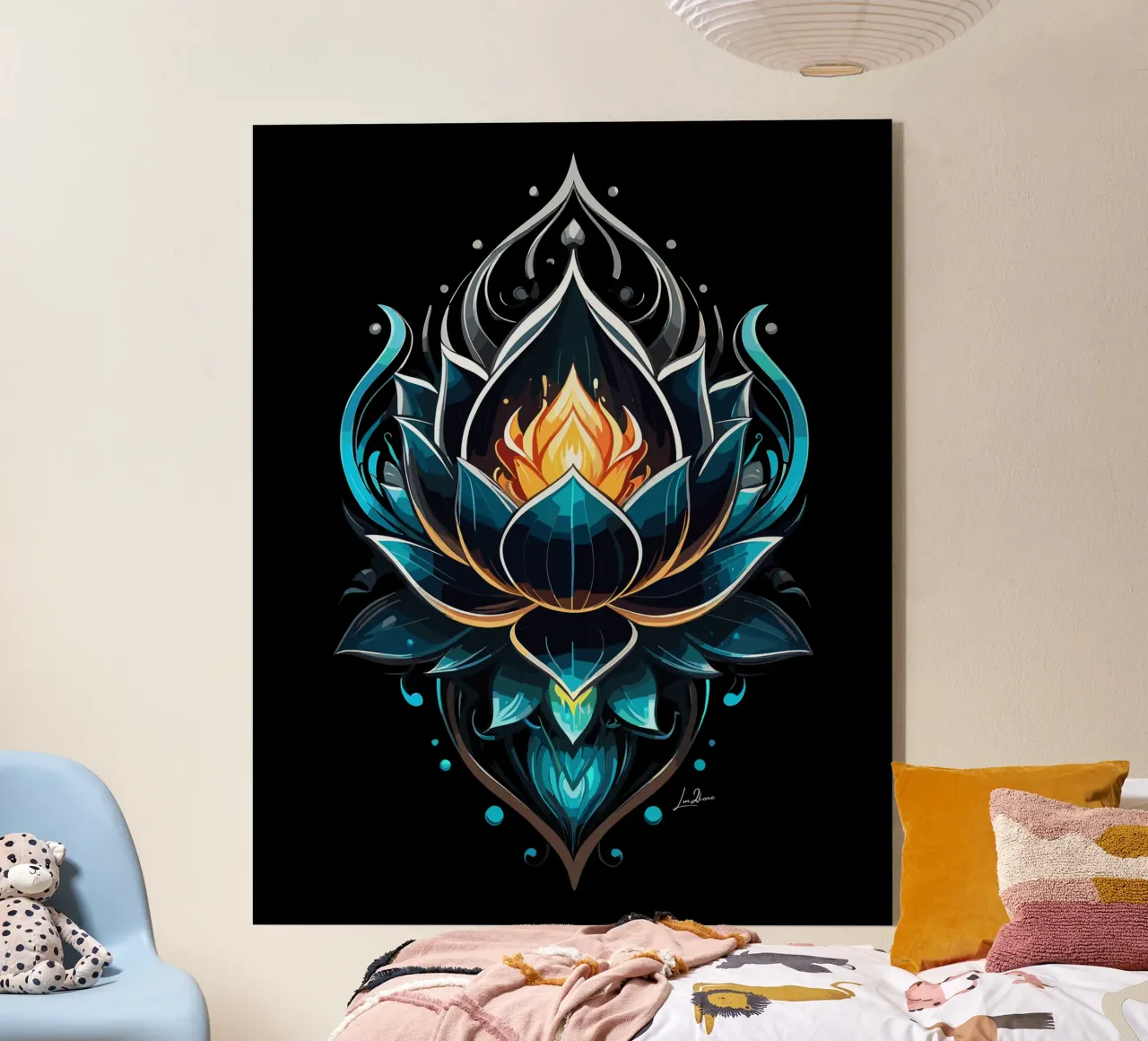 Fata loto blu plexiglass da LM2Kone