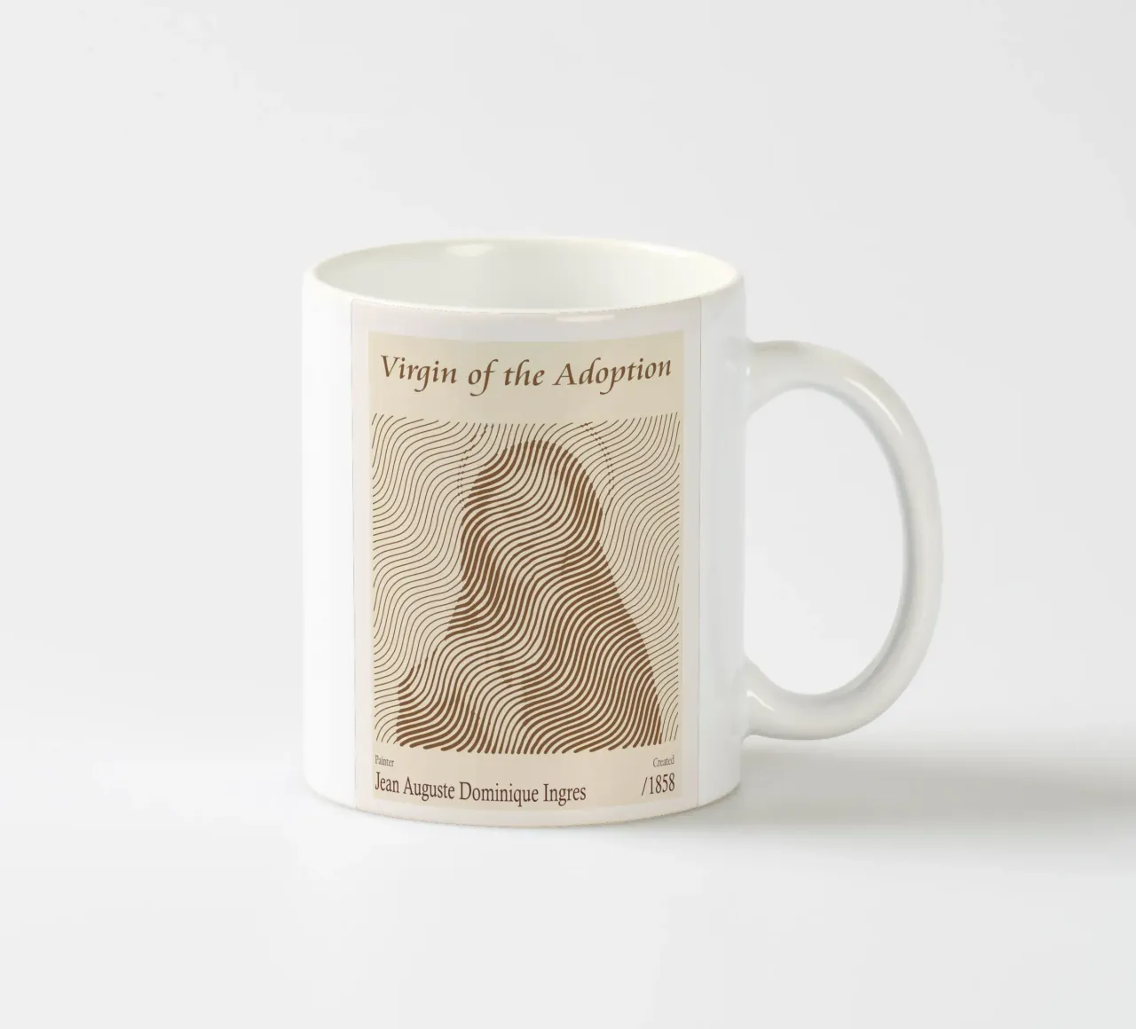 Maagd van de Adoptie keramische mok van Doa Project