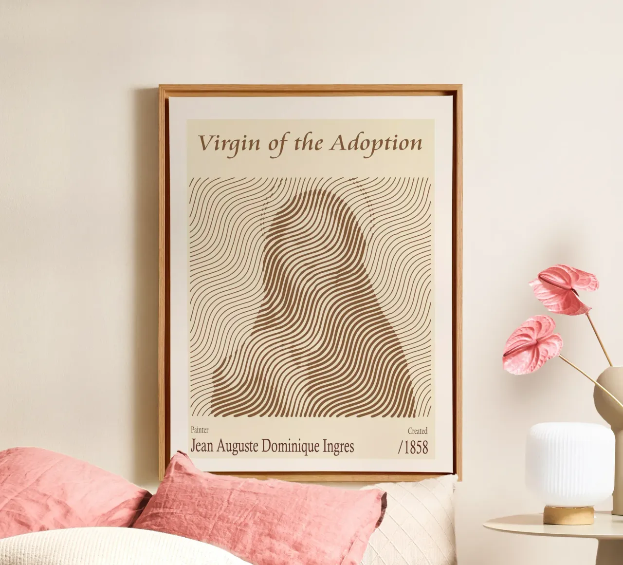 Maagd van de Adoptie canvas met Baklijst van Doa Project