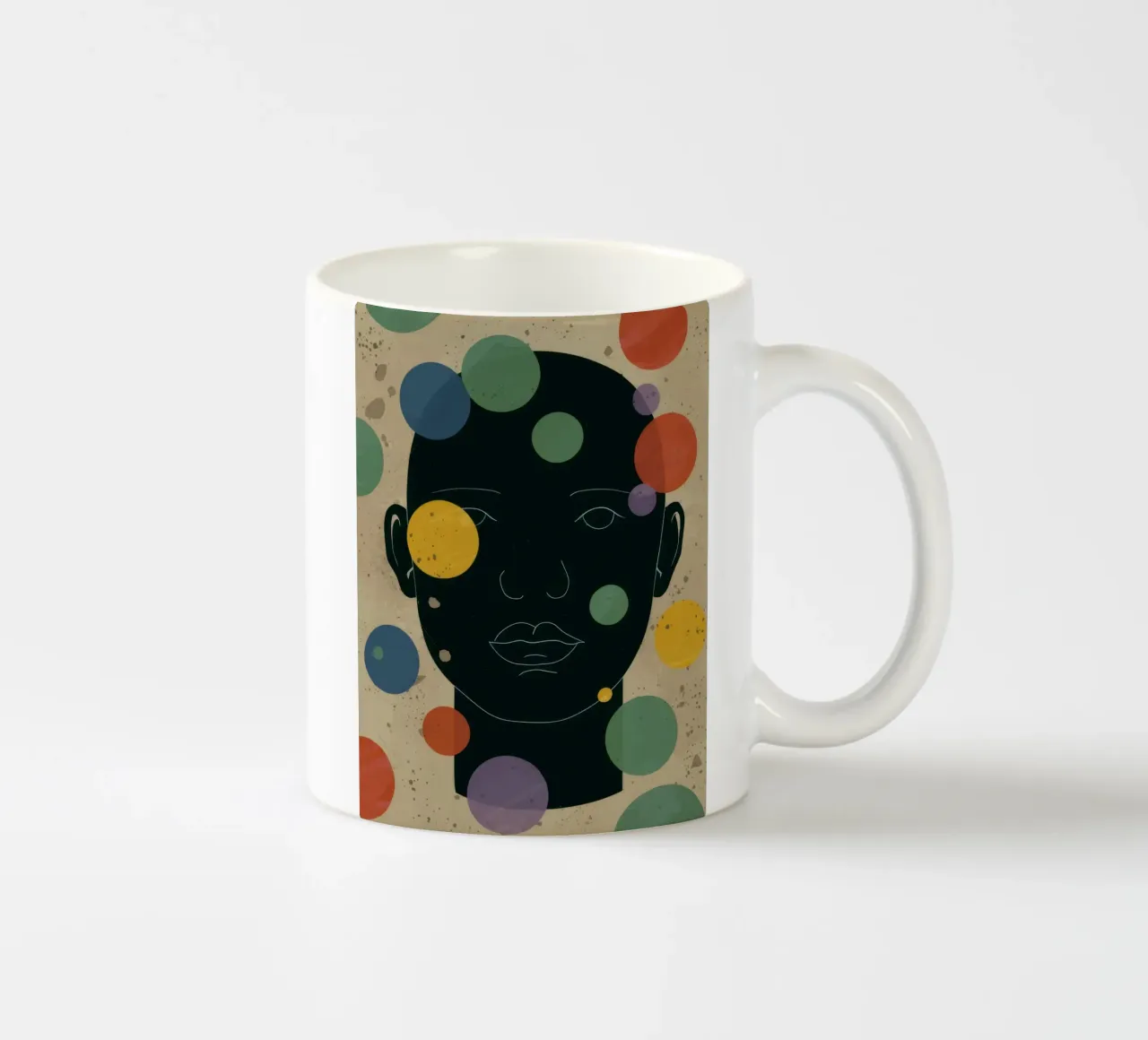 Matrice a punti gioiosa tazza in ceramica da Katarsis Mann