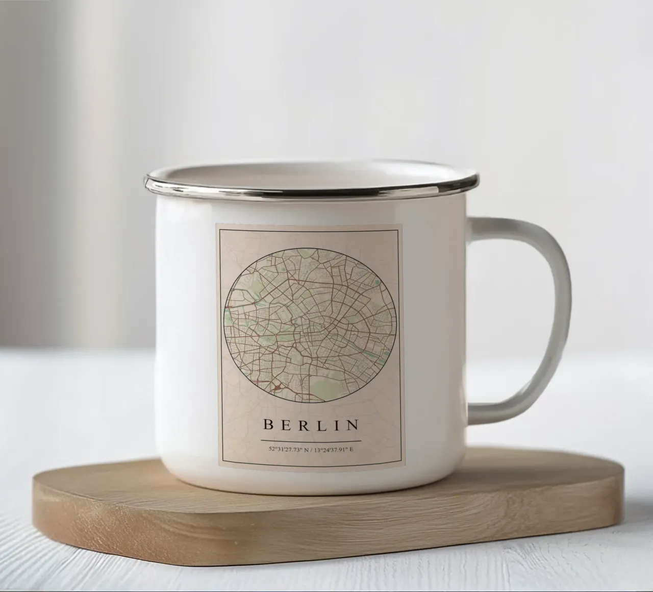 BERLINO tazza in smalto da mesa