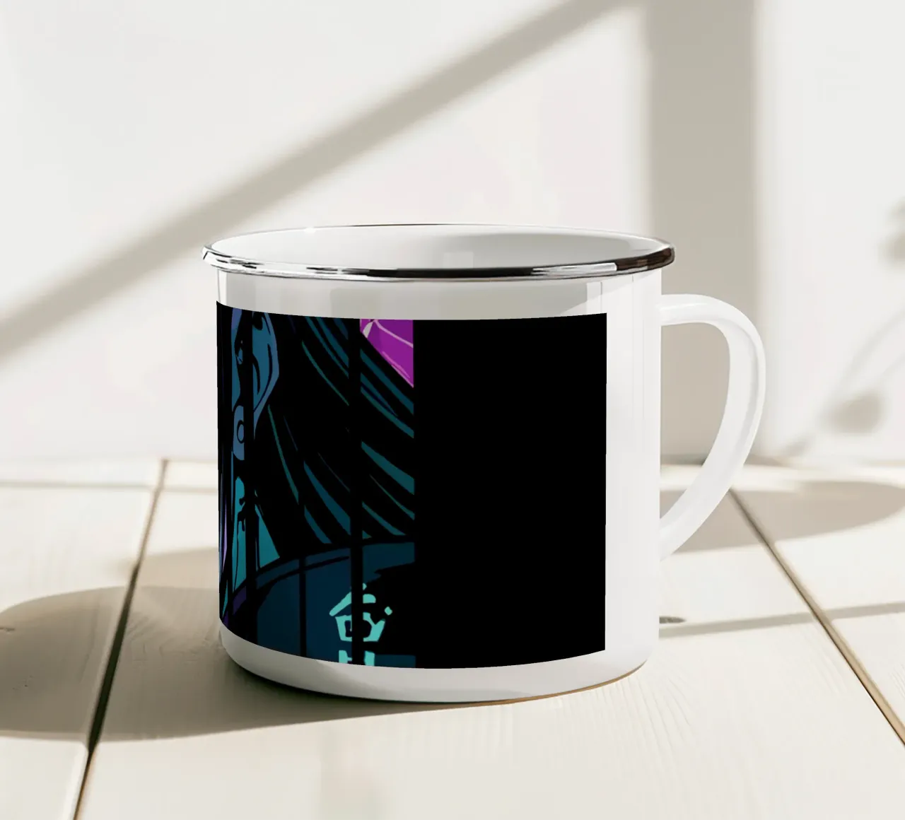 Strega viola di Halloween tazza in smalto da LM2KONE