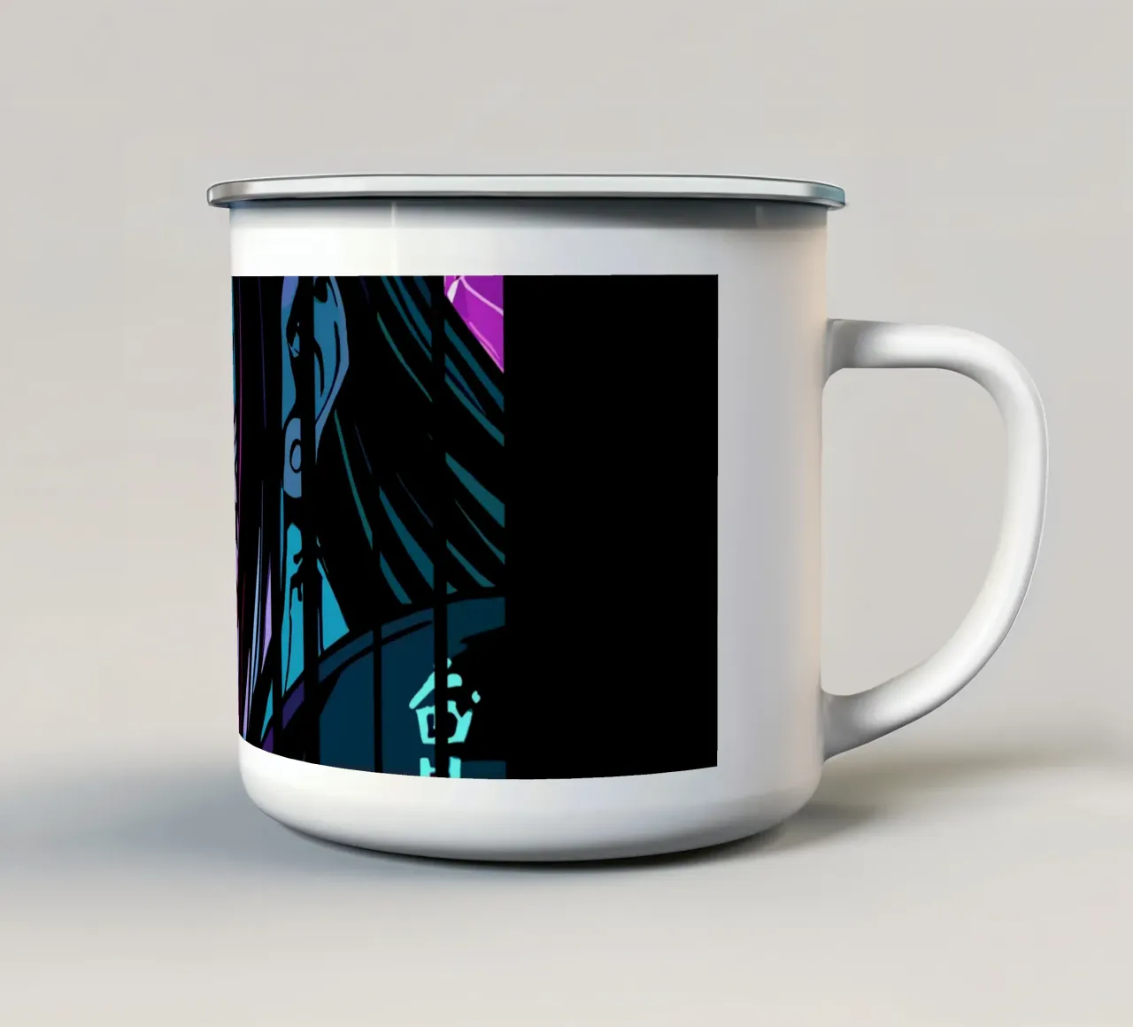Strega viola di Halloween tazza in smalto da LM2KONE