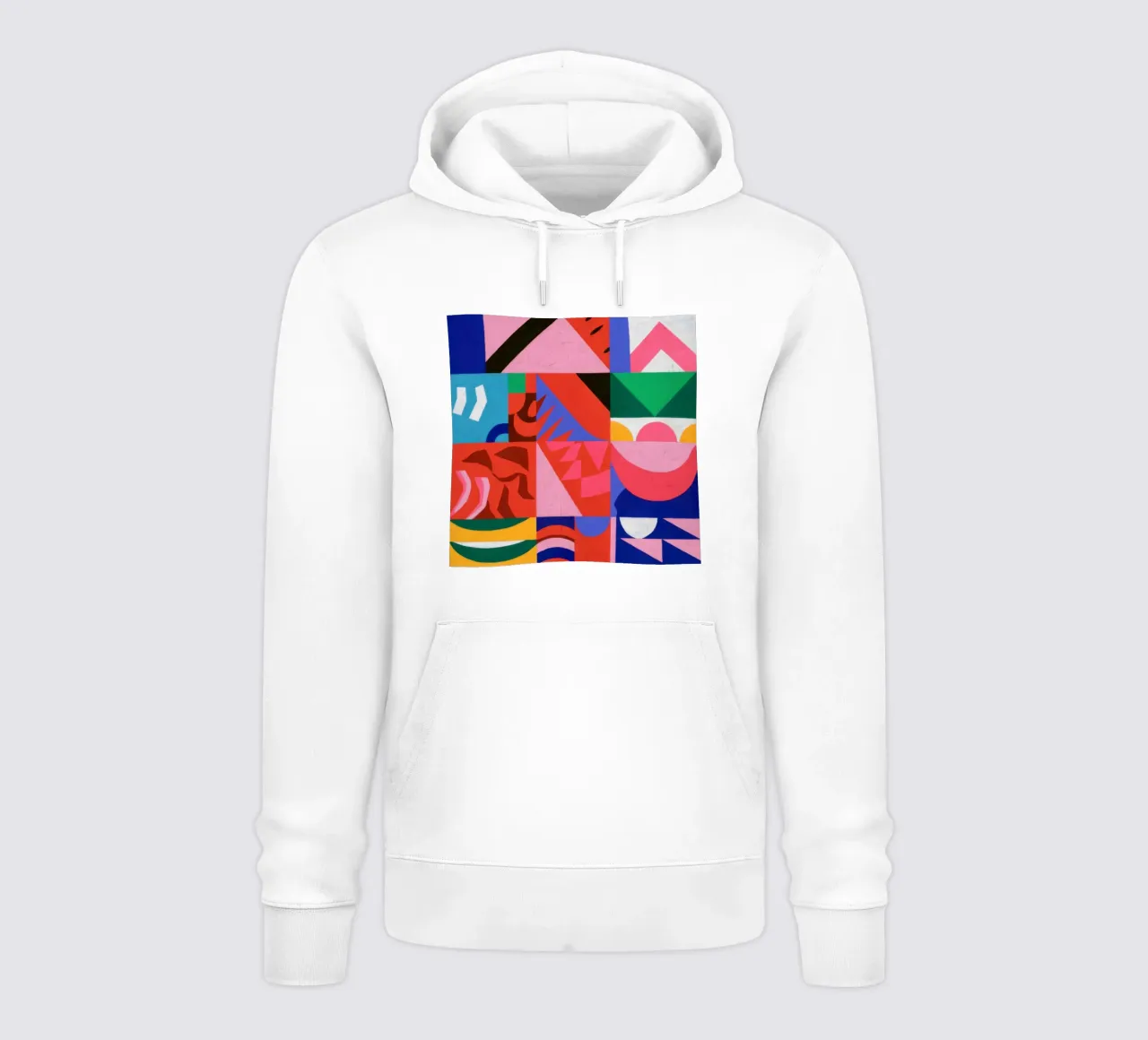 Gioco di colori di metà secolo felpa con cappuccio da Katarsis Mann