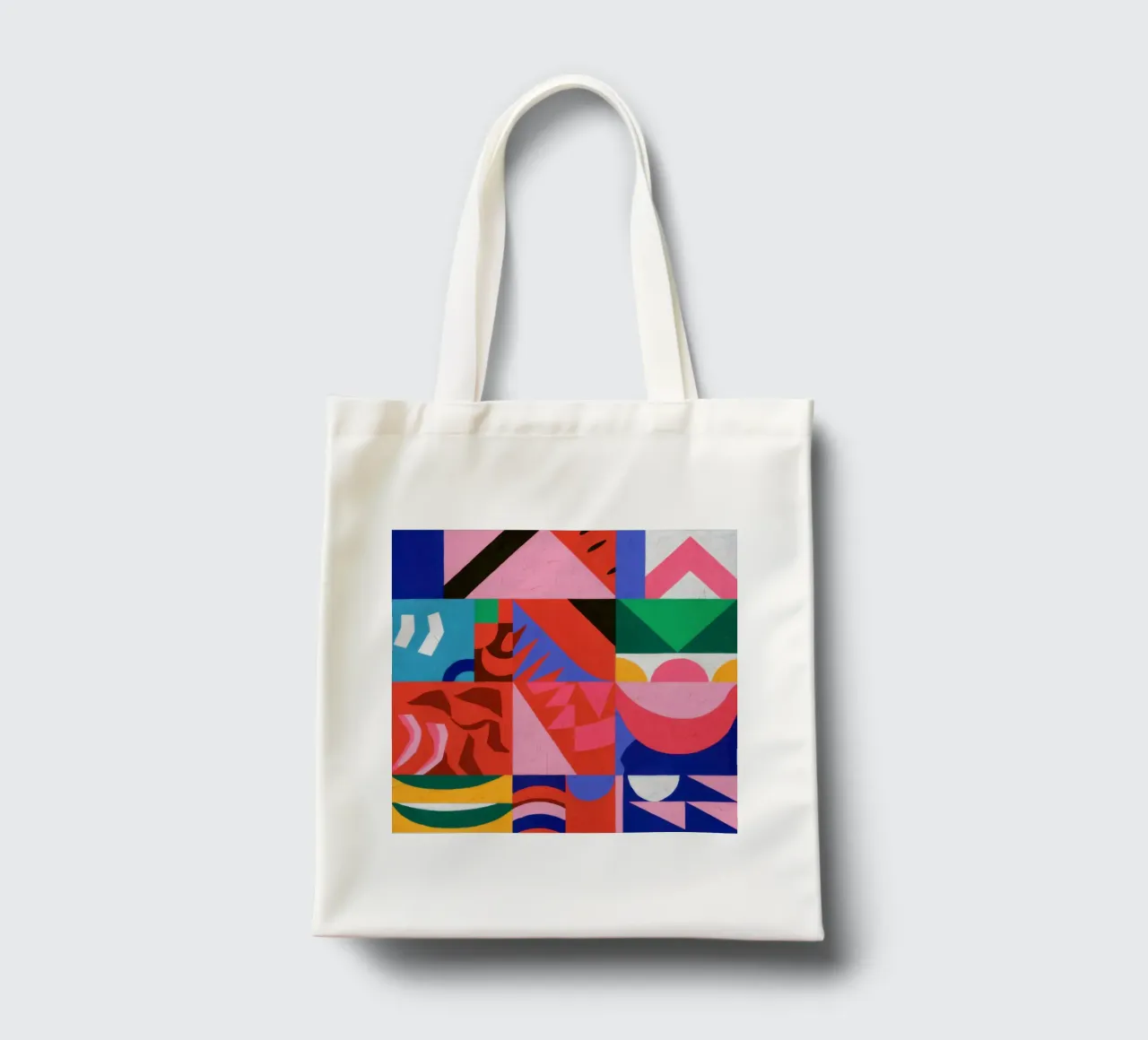 Gioco di colori di metà secolo borsa in juta da Katarsis Mann