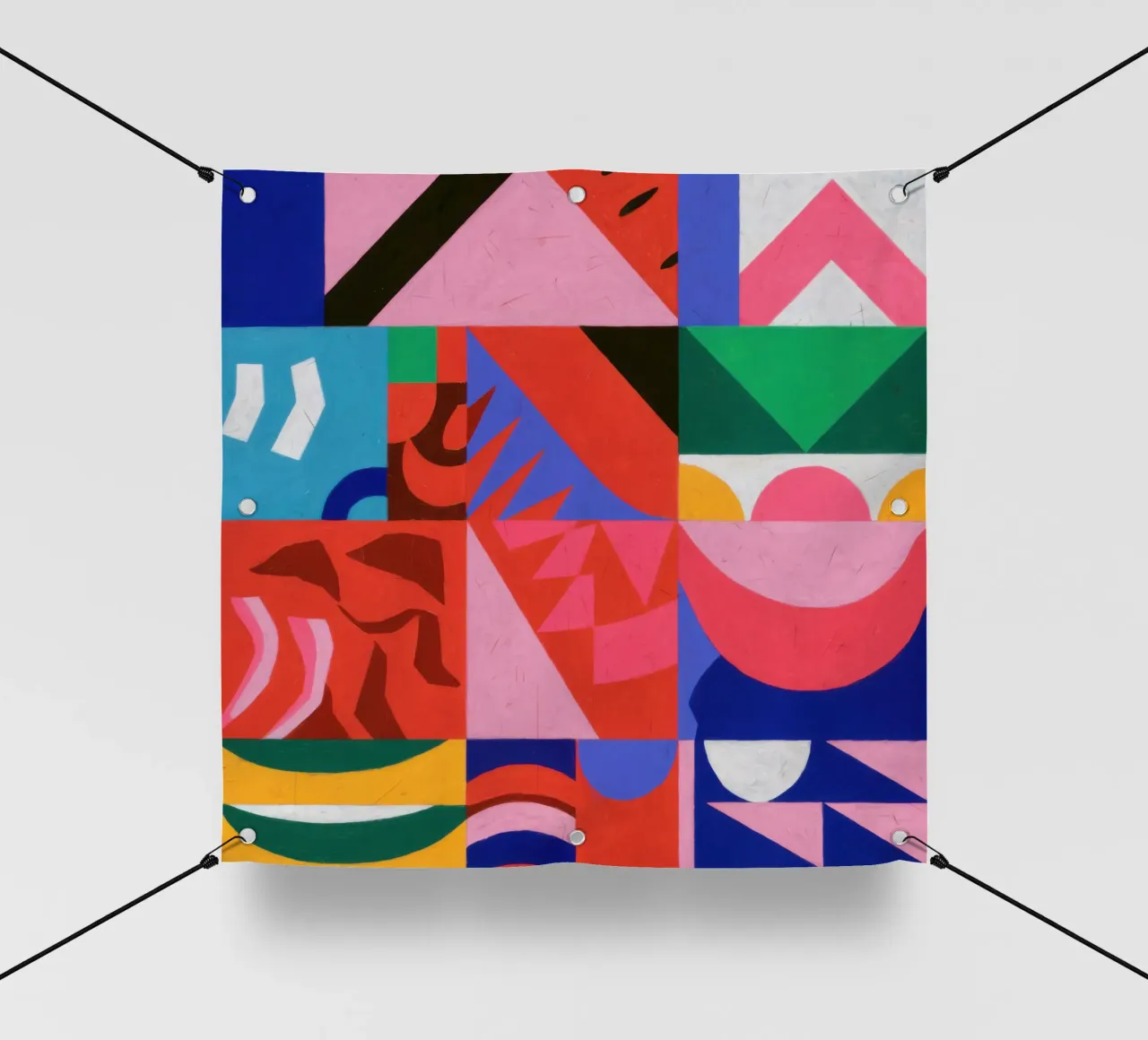Gioco di colori di metà secolo telo in pvc da Katarsis Mann