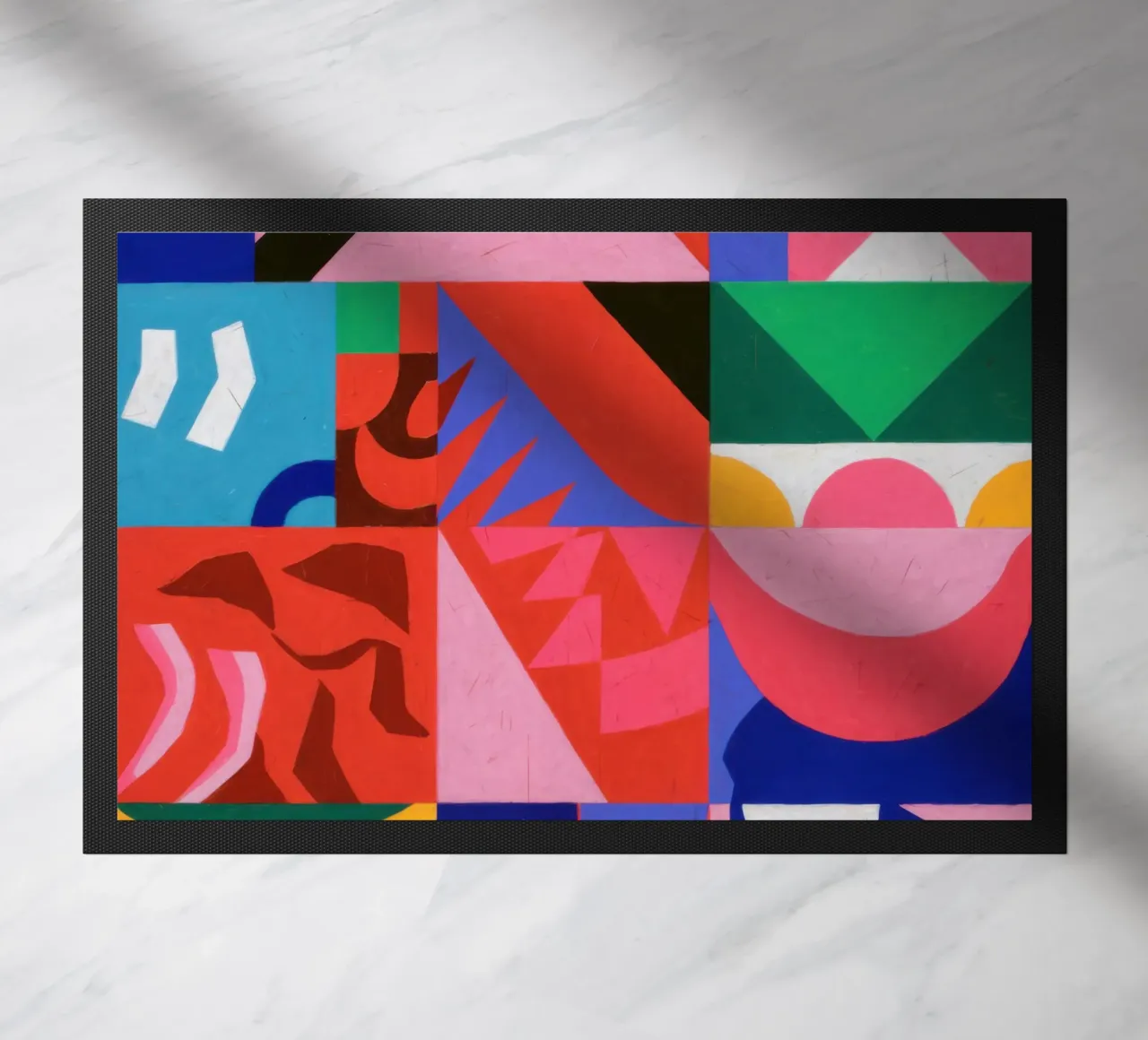 Gioco di colori di metà secolo zerbino da Katarsis Mann