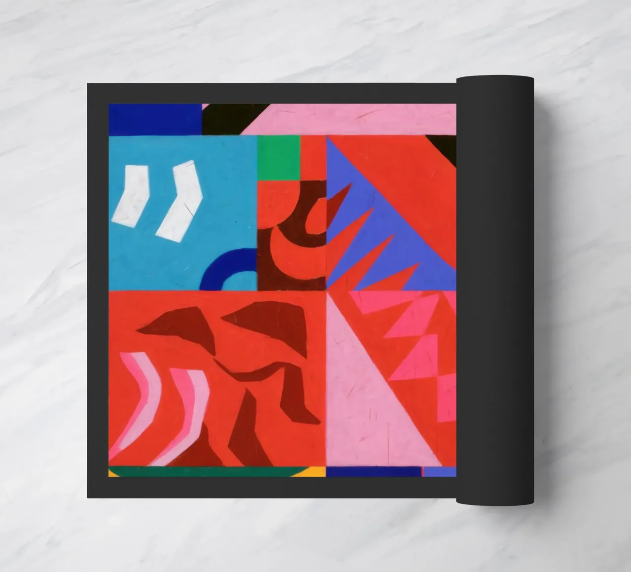 Gioco di colori di metà secolo zerbino da Katarsis Mann