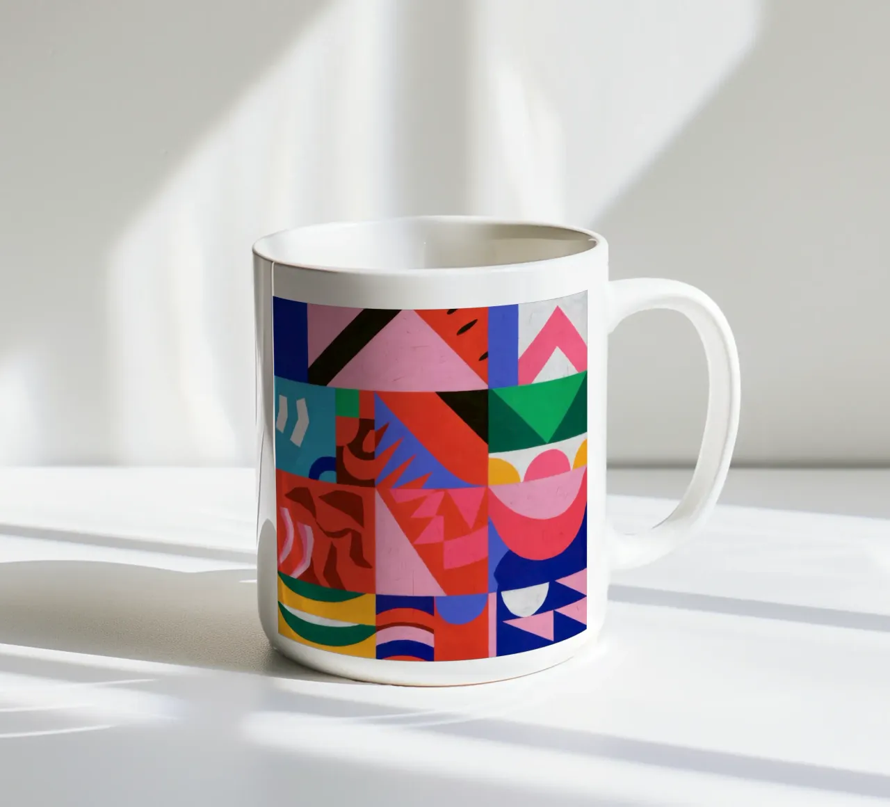 Gioco di colori di metà secolo tazza in ceramica da Katarsis Mann