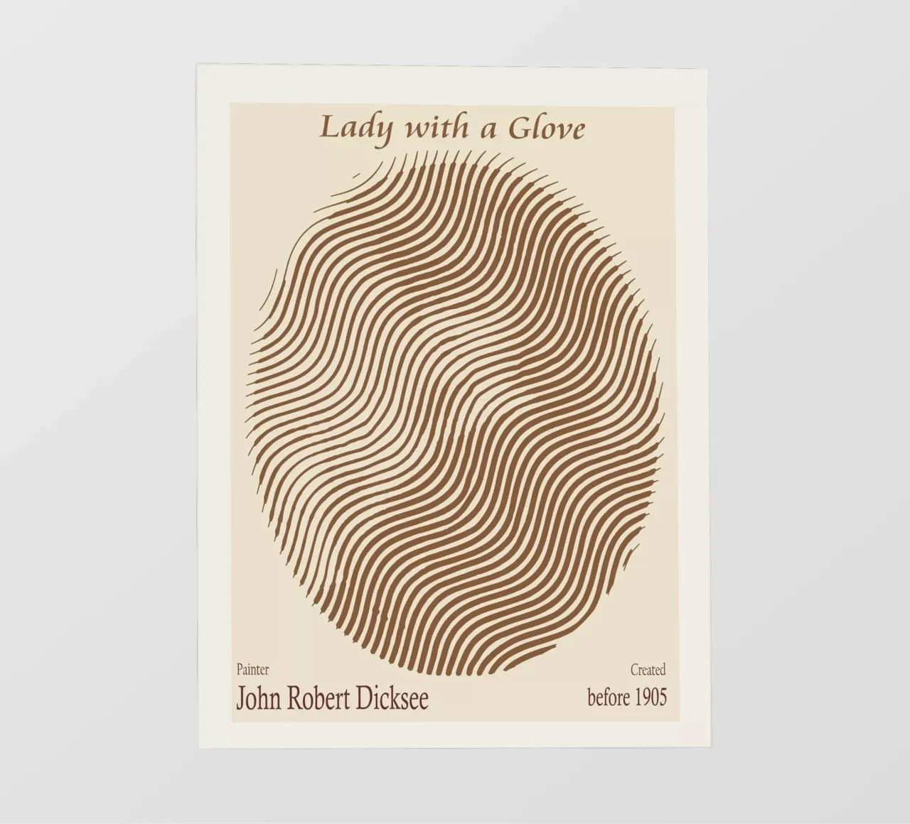La signora con il guanto - John Robert Dicksee pellicola backlit da Doa Project