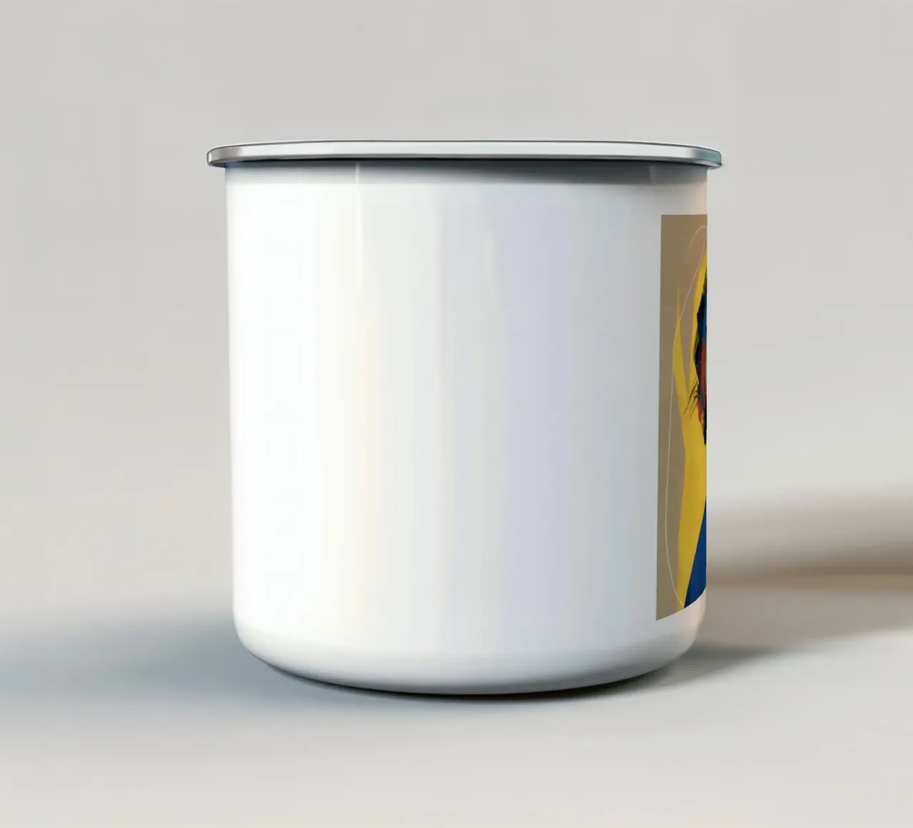 Profilo di contemplazione cromatica tazza in smalto da Katarsis Mann