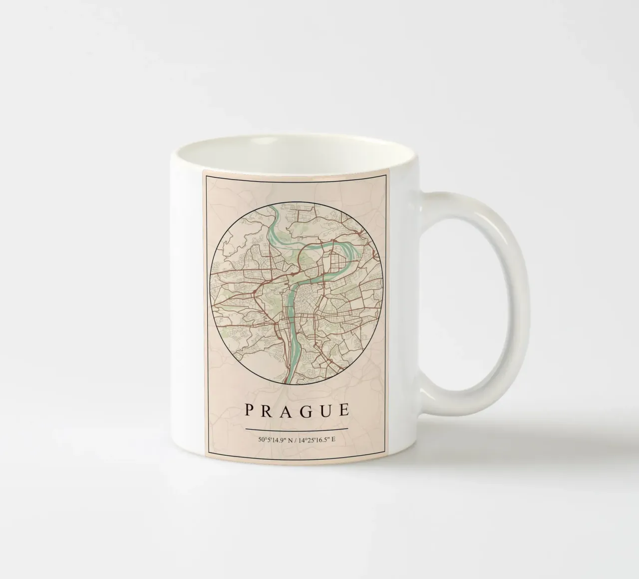Praga tazza in ceramica da mesa