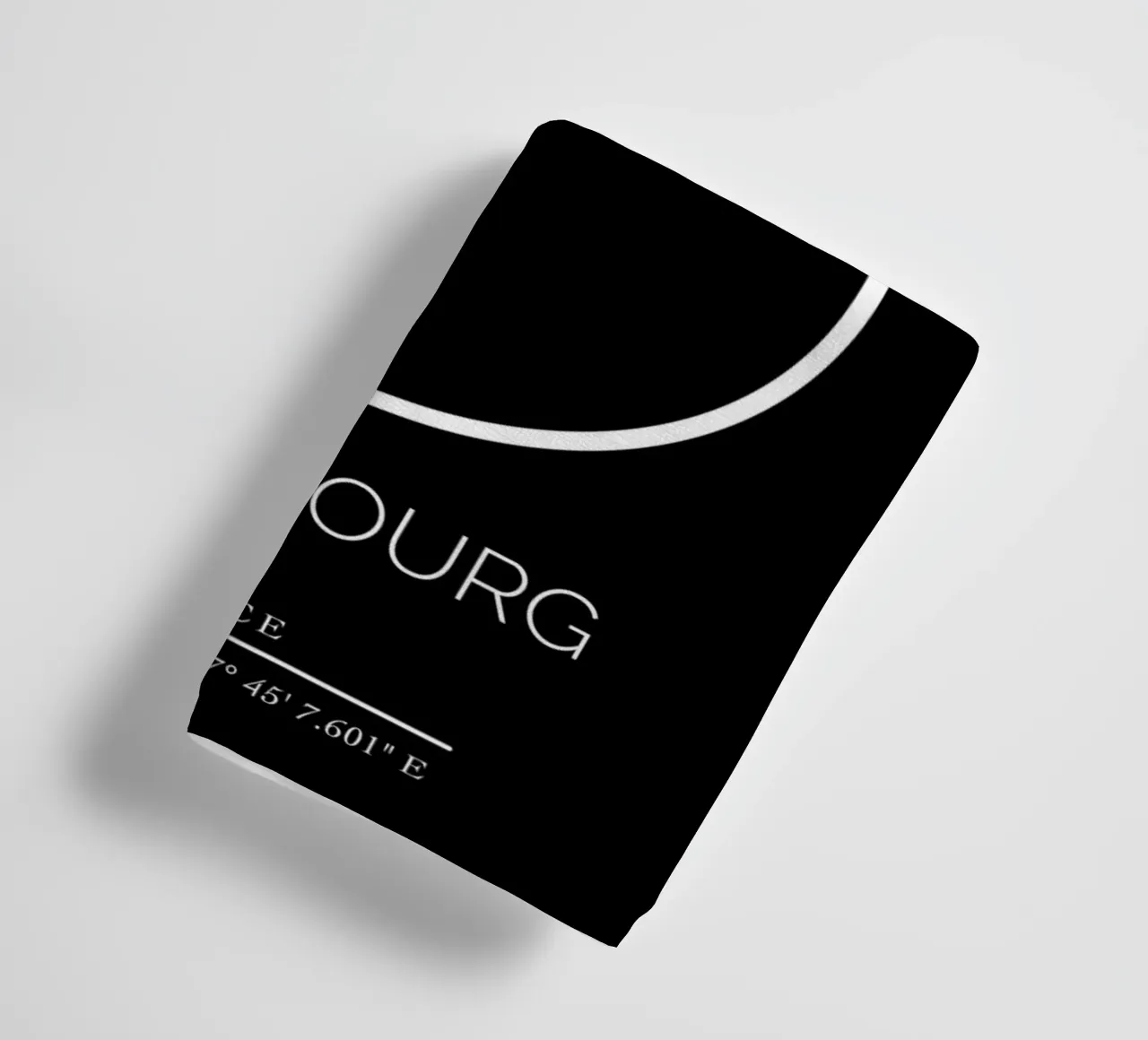 STRASBOURG - noir asciugamano da bagno da CityLights