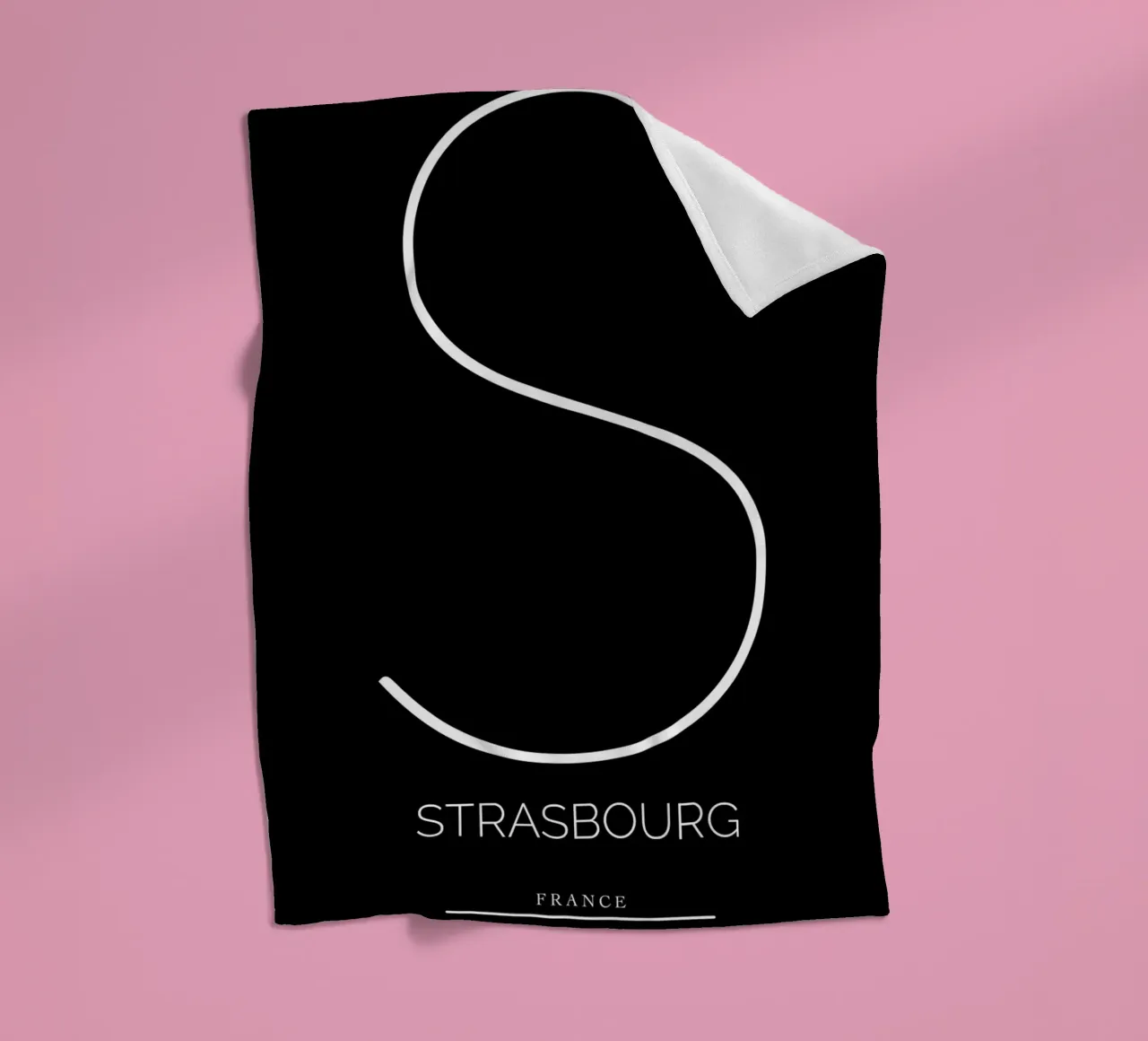 STRASBOURG - noir coperta in pile da CityLights